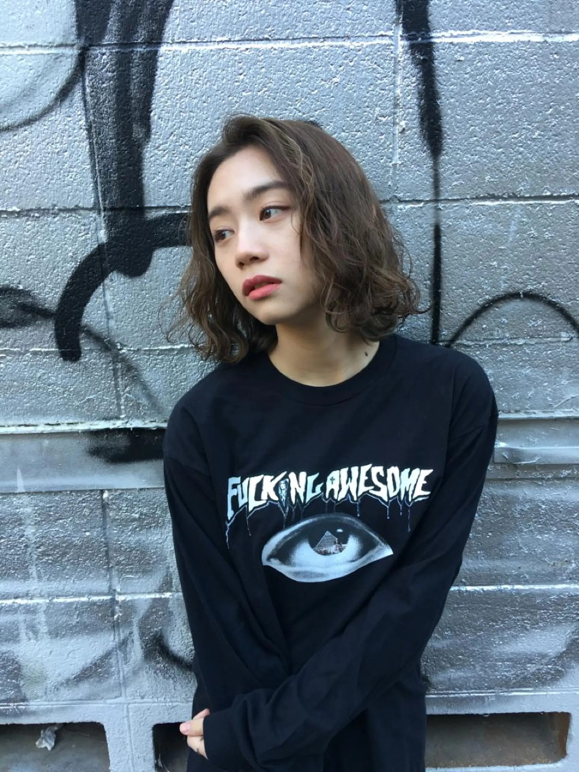 ショート 切りっぱなしボブ ボブ ヘアカラー トリートメント 💈ホリ ダイキ💈のヘアスタイル