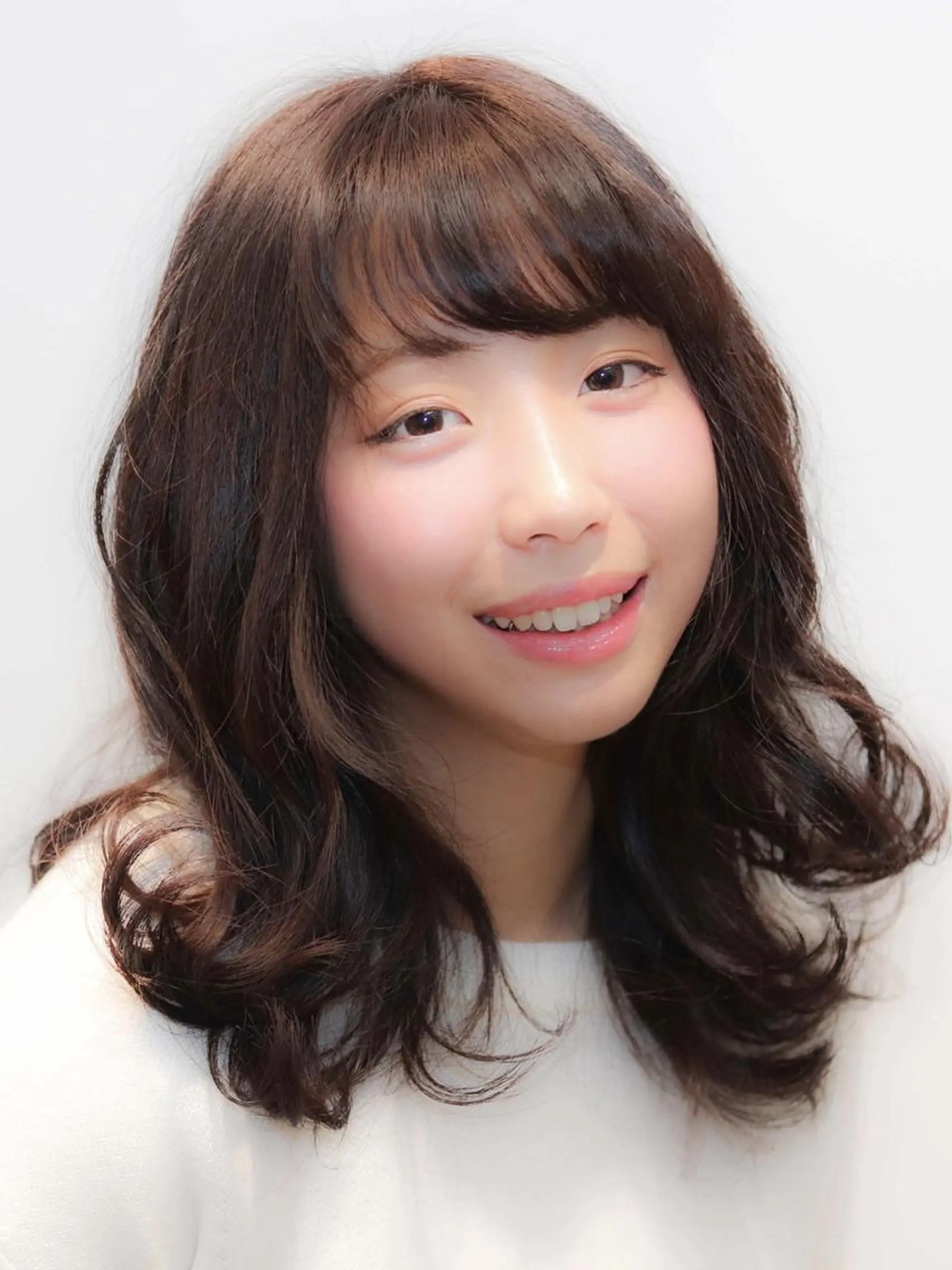 セミロング カラー パーマ 髪質改善🌈縮毛矯正 荻原　達矢のヘアスタイル