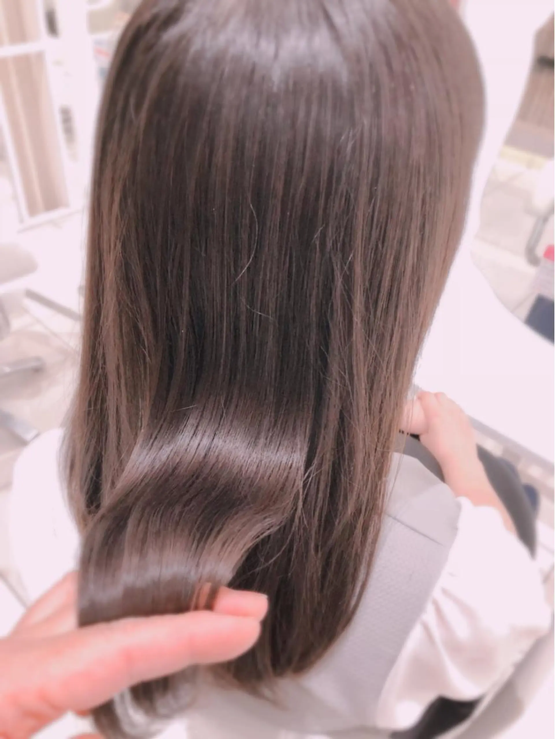 ロング カット ヘアカラー トリートメント 上田 篤史のヘアスタイル