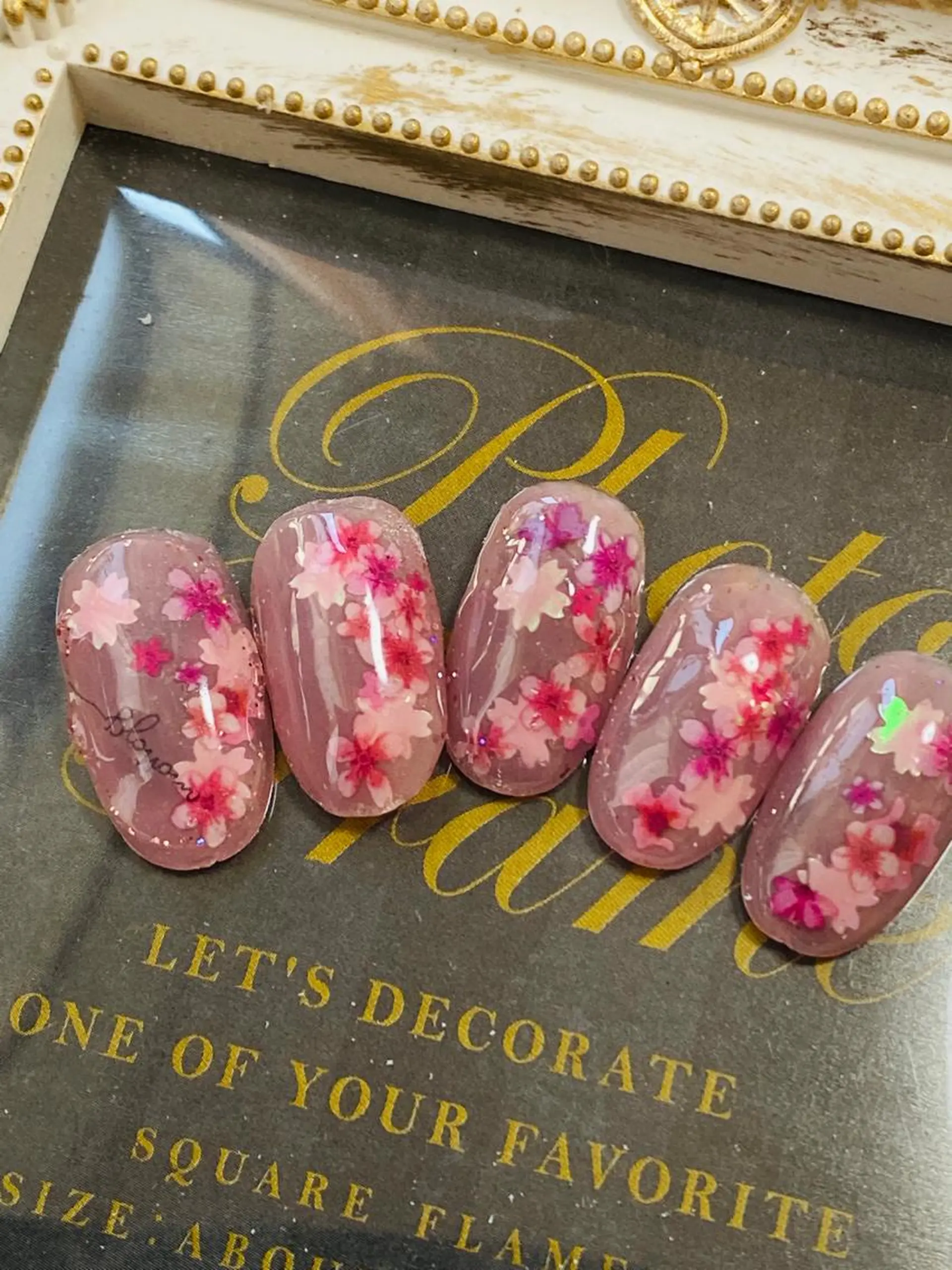 ネイル 春ネイル 自宅ネイルサロン ♦️nuance♦️のネイルデザイン