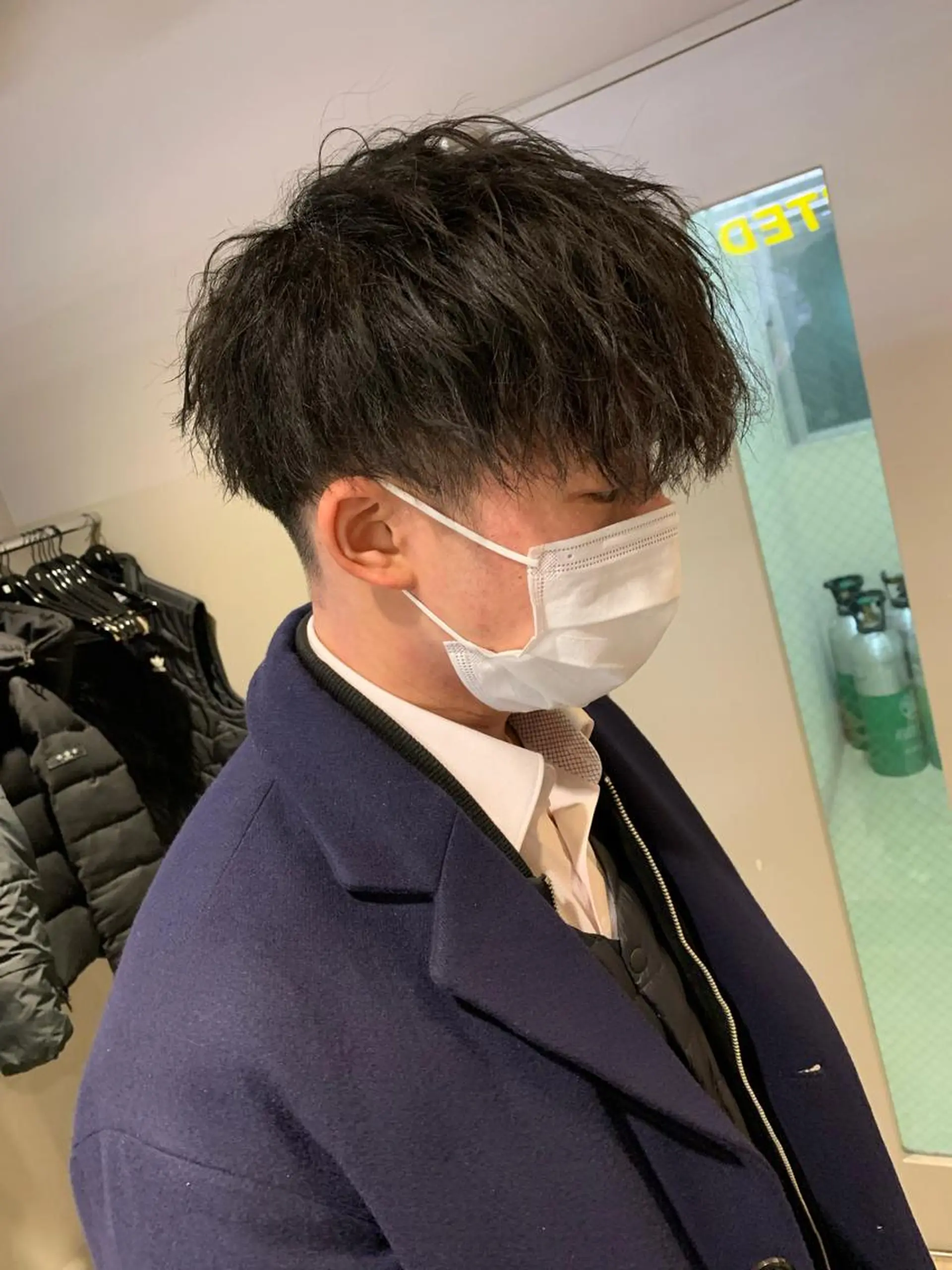 ショート カラー パーマ メンズ メンズパーマ特化 TAIGAのヘアスタイル