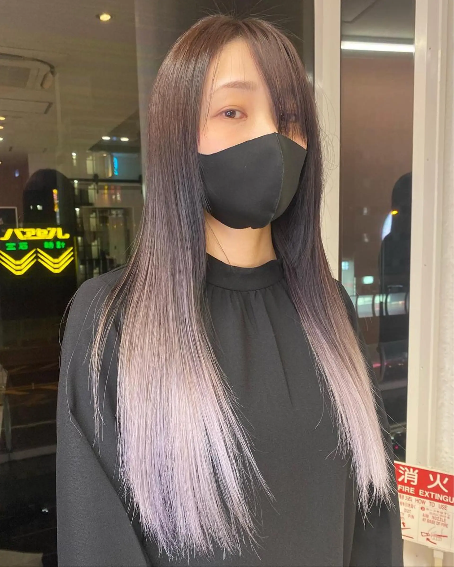 ロング カラー バレイヤージュ ブリーチ ケアブリーチ ダブルカラー ハイライトカラー welring hair salonのヘアスタイル