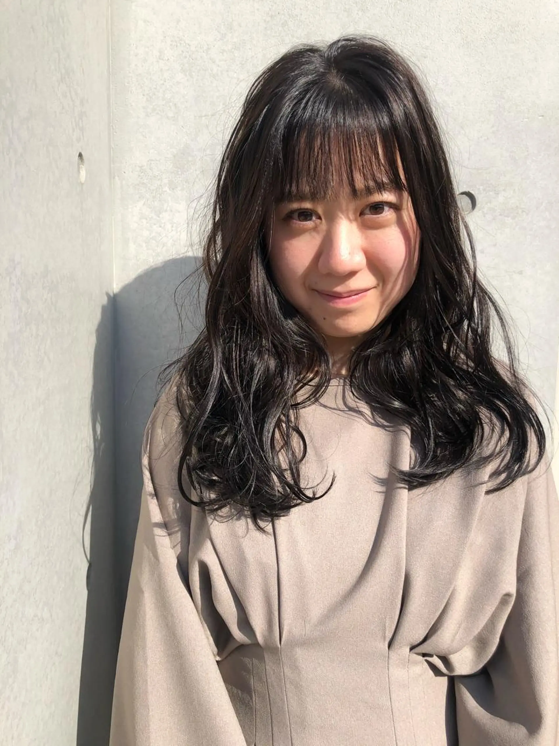 ロング カラー ヘアカラー トリートメント 東 みのりのヘアスタイル