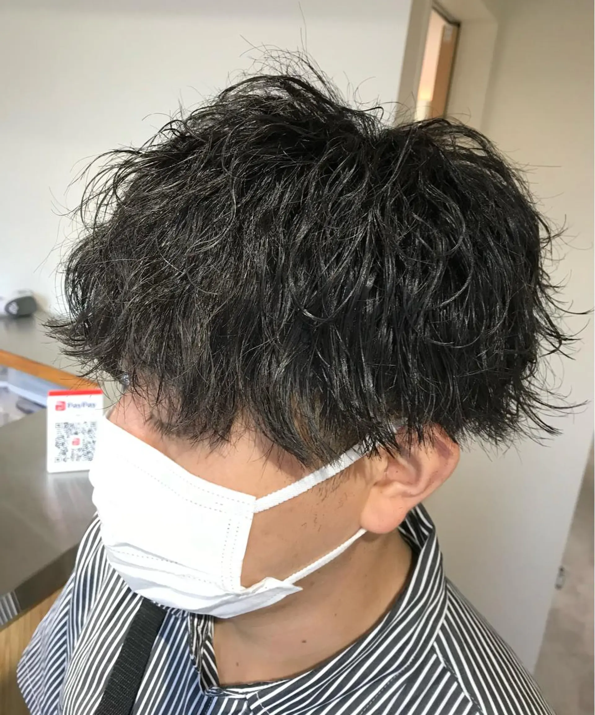 パーマ メンズ センターパート フェードカット マッシュ メンズパーマ メンズツイストパーマ カット パーマ ヘアセット メンズブリーチカラー /パーマ ごーた立川のヘアスタイル