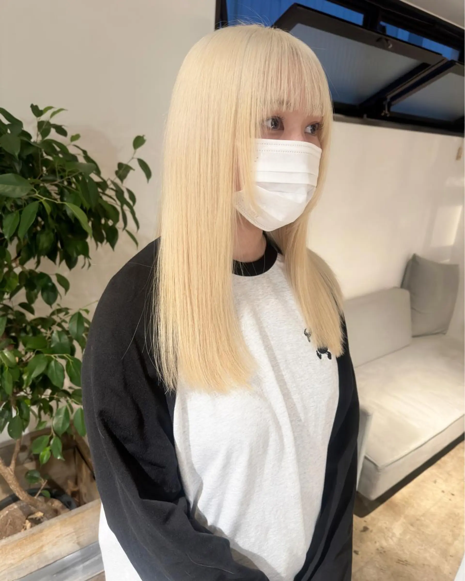 セミロング カラー ヘアカラー トリートメント ヘアセット ✨艶ブリーチカラー ✨四ノ宮裕己のヘアスタイル