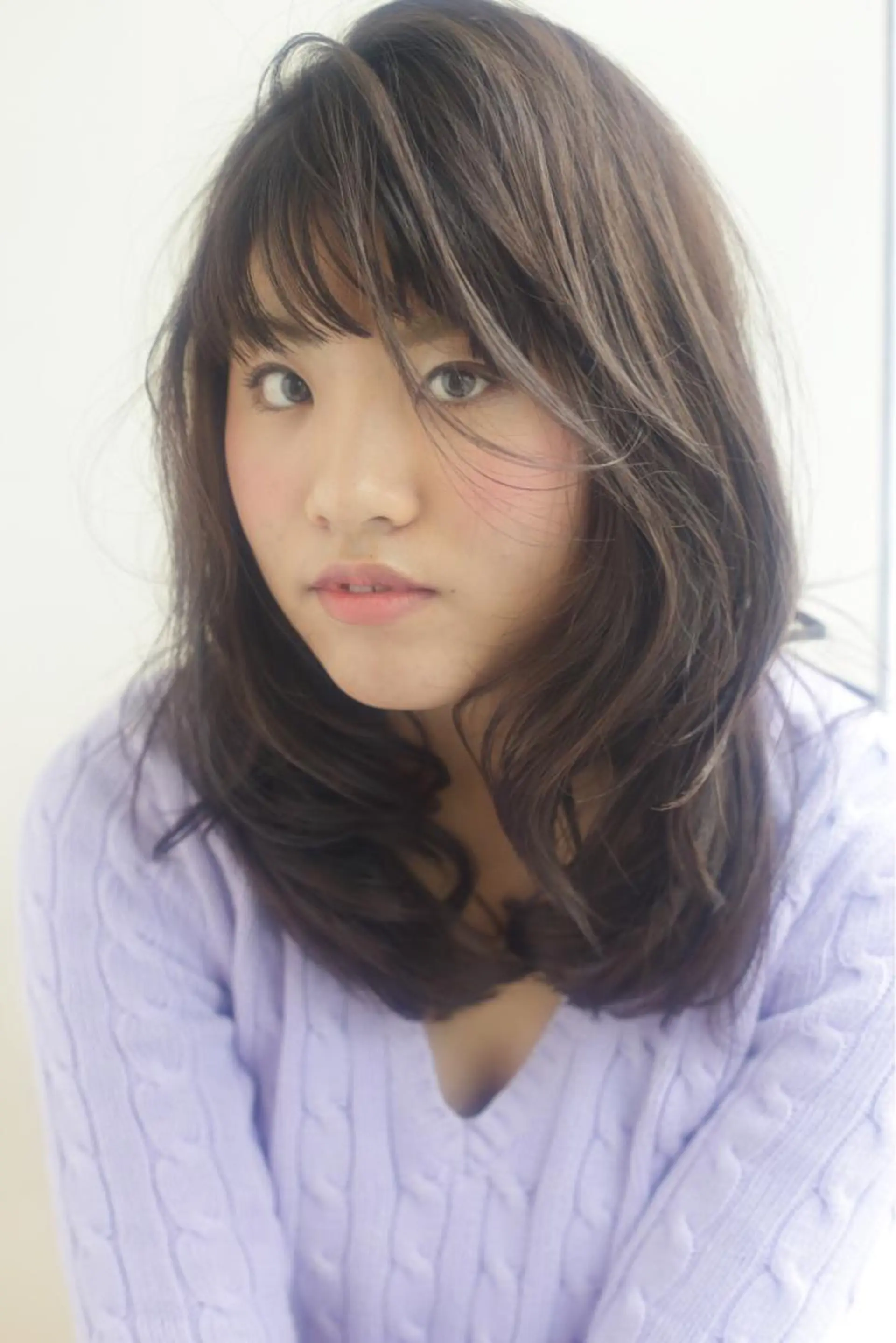 セミロング カラー タジマ ヤスヒサのヘアスタイル