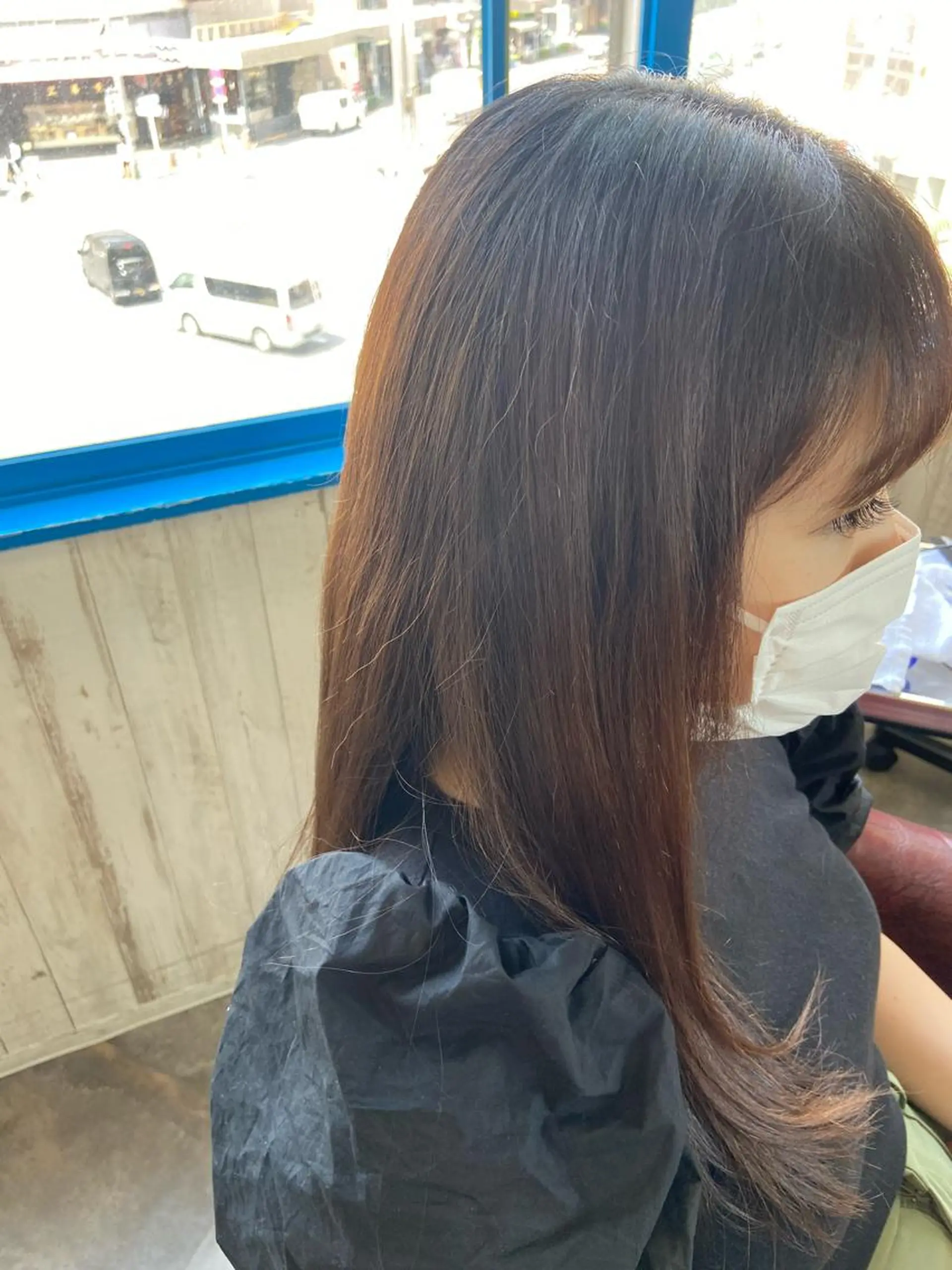 ロング カットパーマ✂️ 小坂田玲亜のヘアスタイル