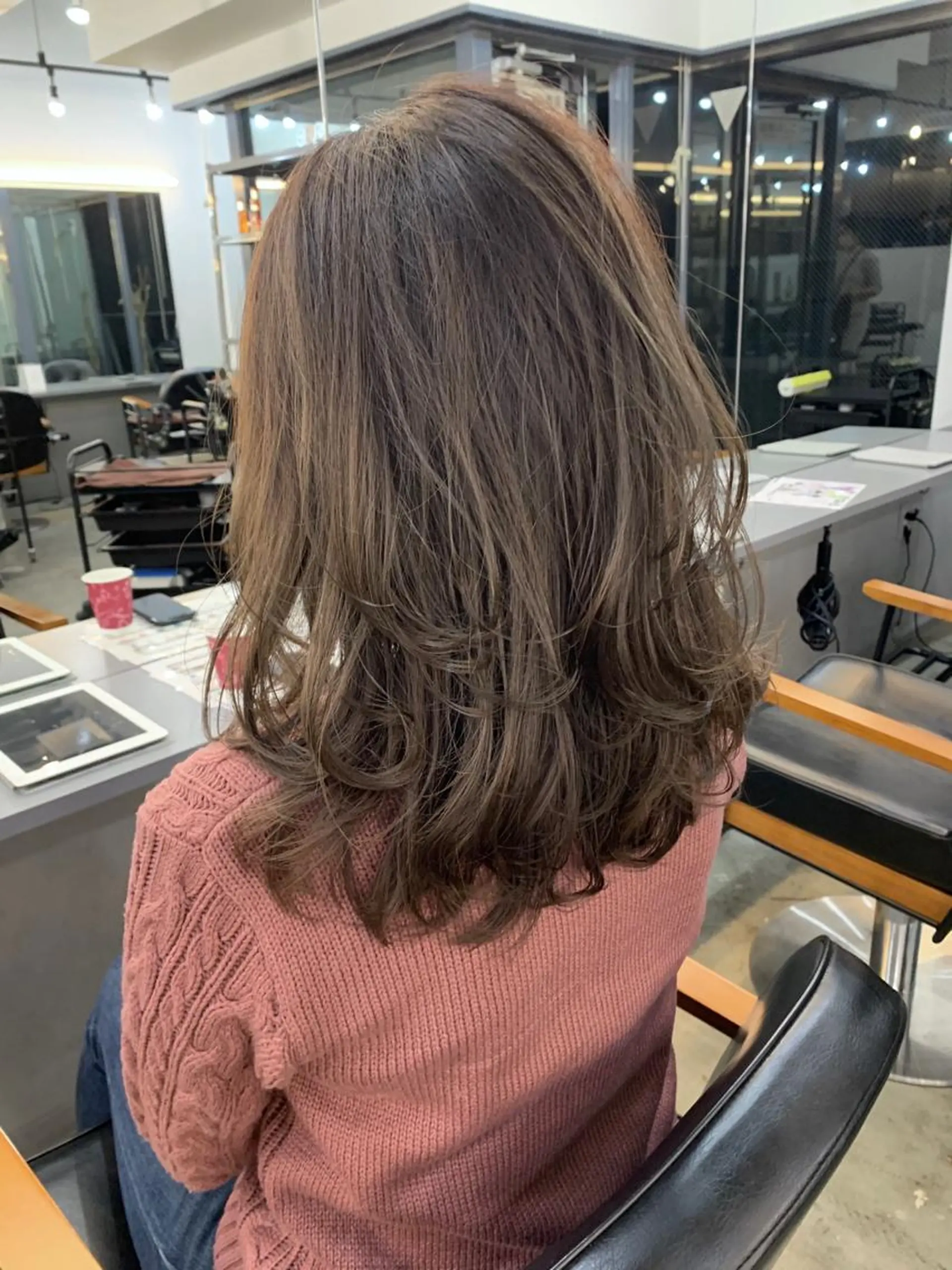 セミロング カラー ヘアカラー 🌛ダブルカラー 🌜SAYAKAのヘアスタイル