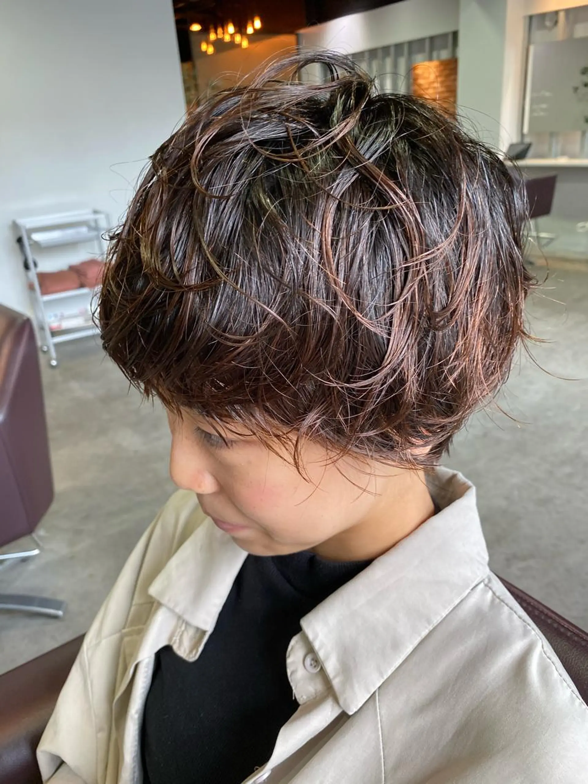 ショート パーマ 低ダメージパーマ ケアパーマ/武田明大のヘアスタイル