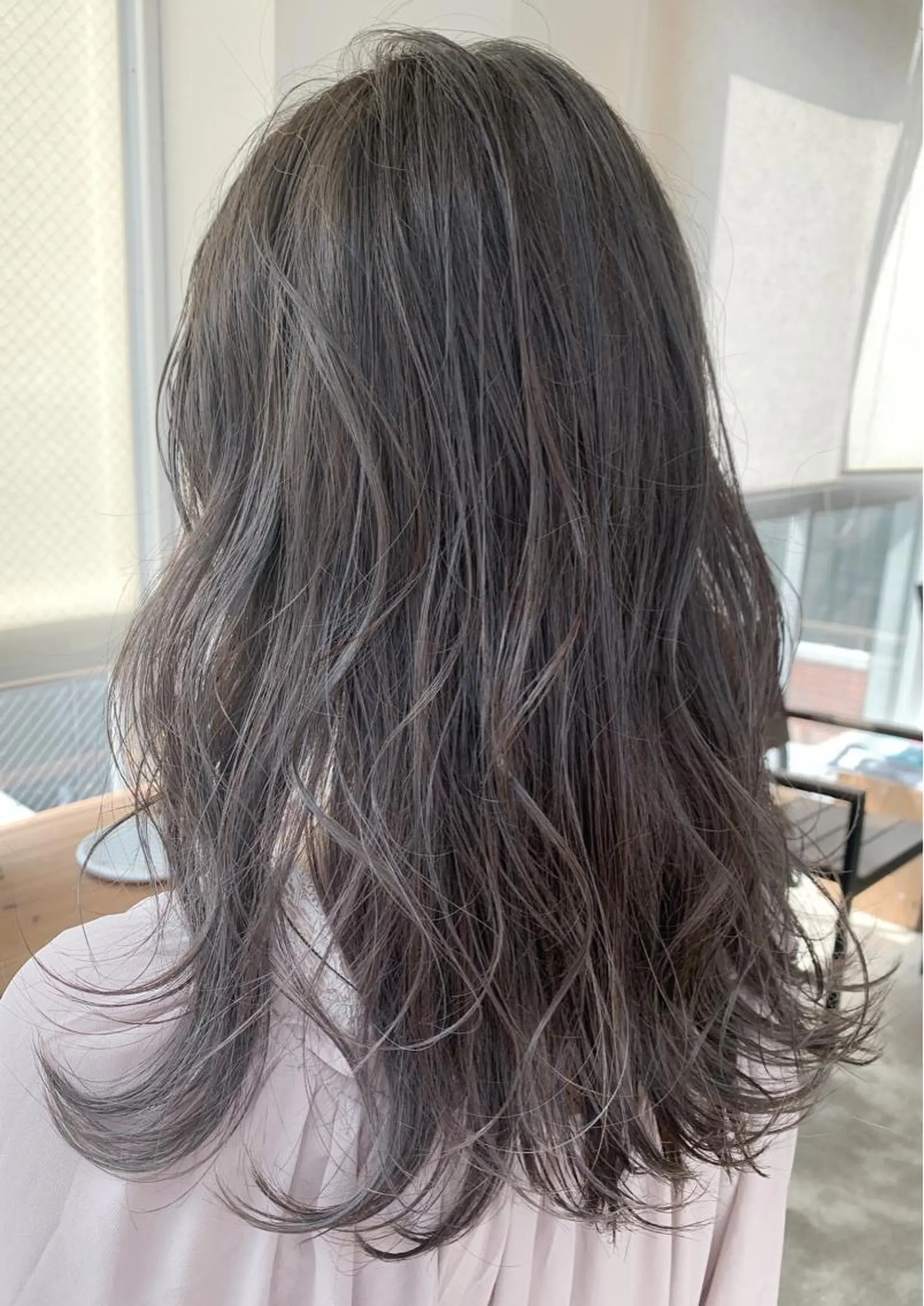 セミロング ハイライト ヘアカラー フリーランス　美容師 cayocoのヘアスタイル