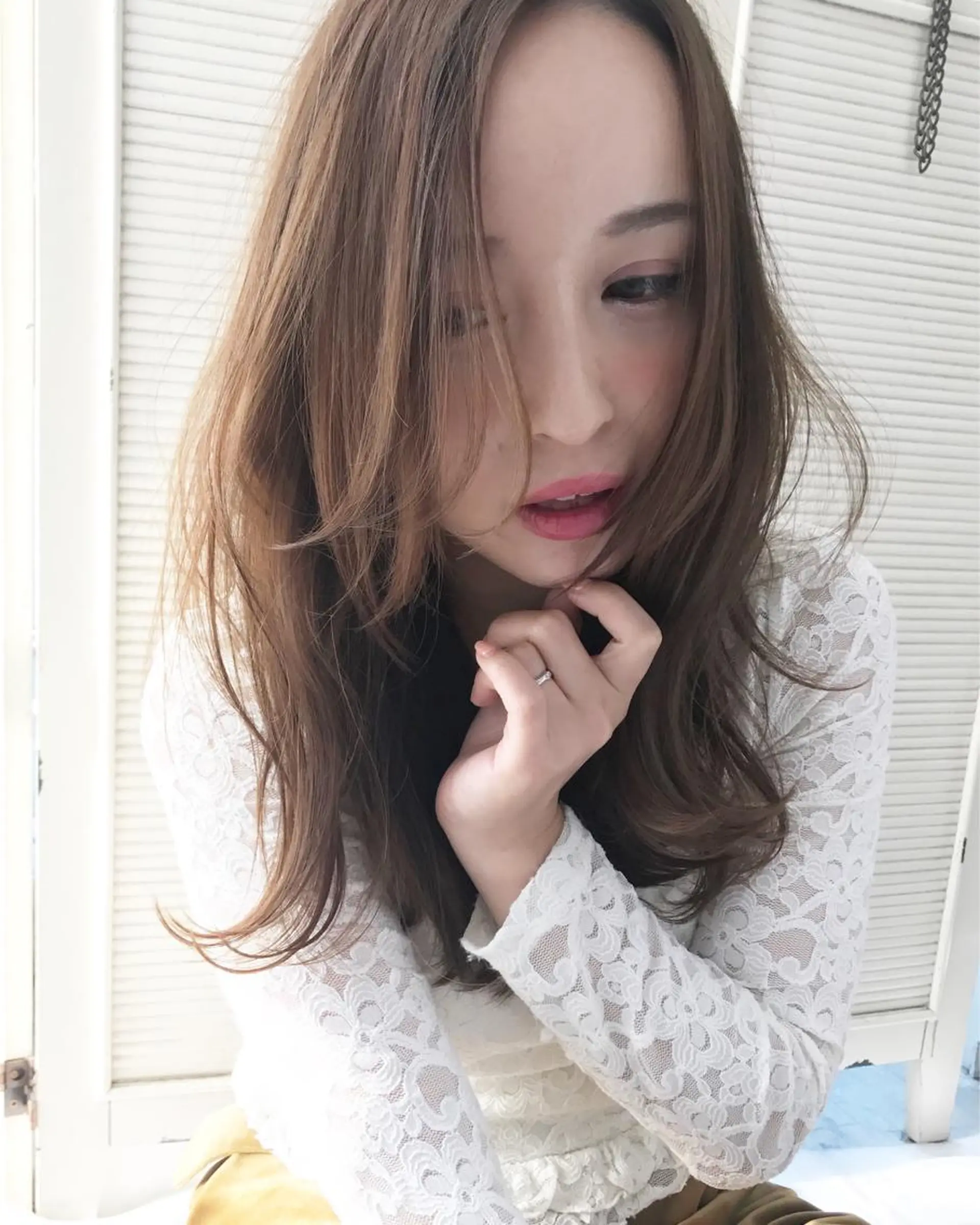 ロング ハイライト エクステ（レミー毛） NINEのヘアスタイル