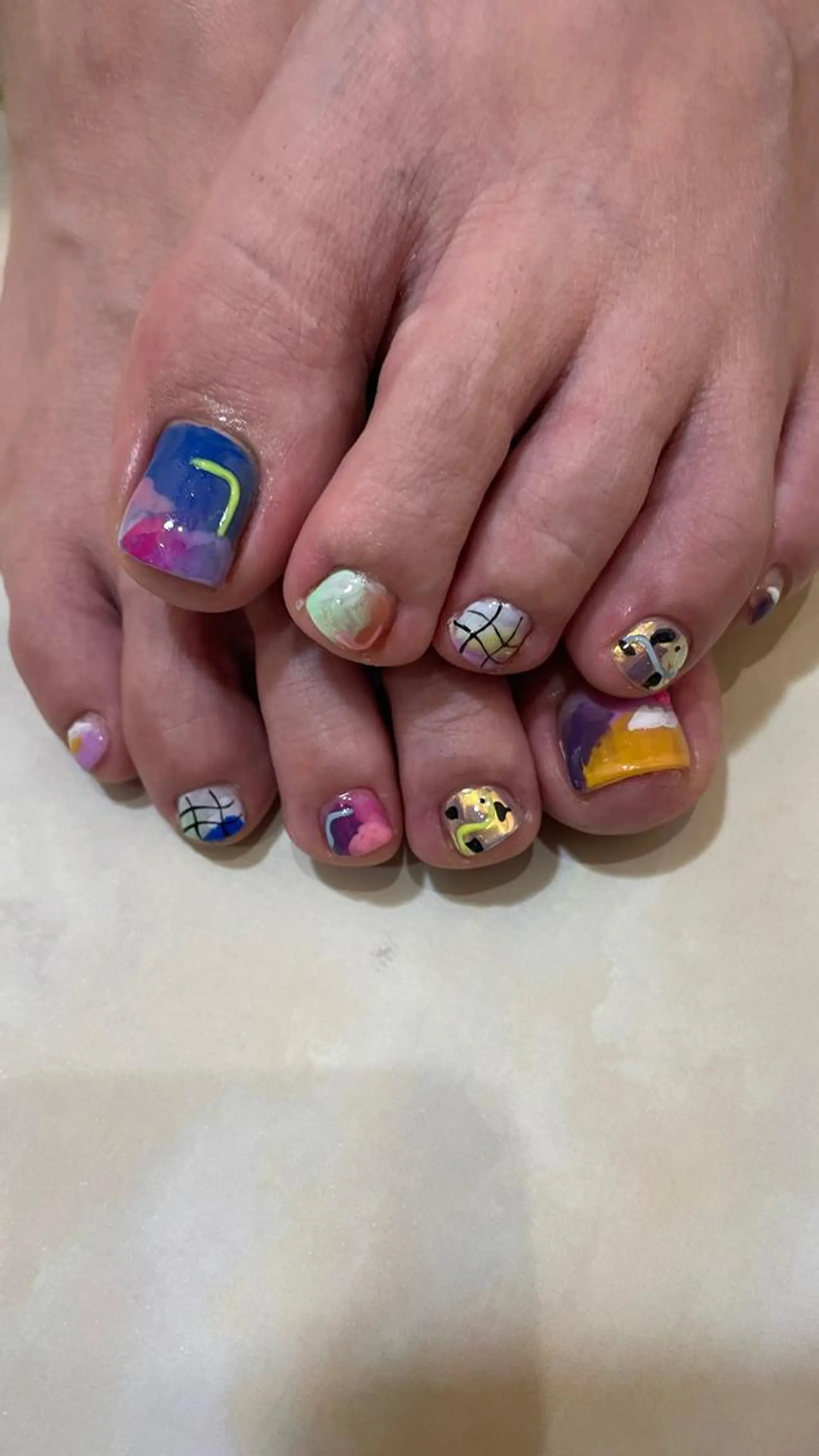 ネイル ハンドネイル フットネイル ゆびノさき茨木店 ニュアンス/アートのネイルデザイン
