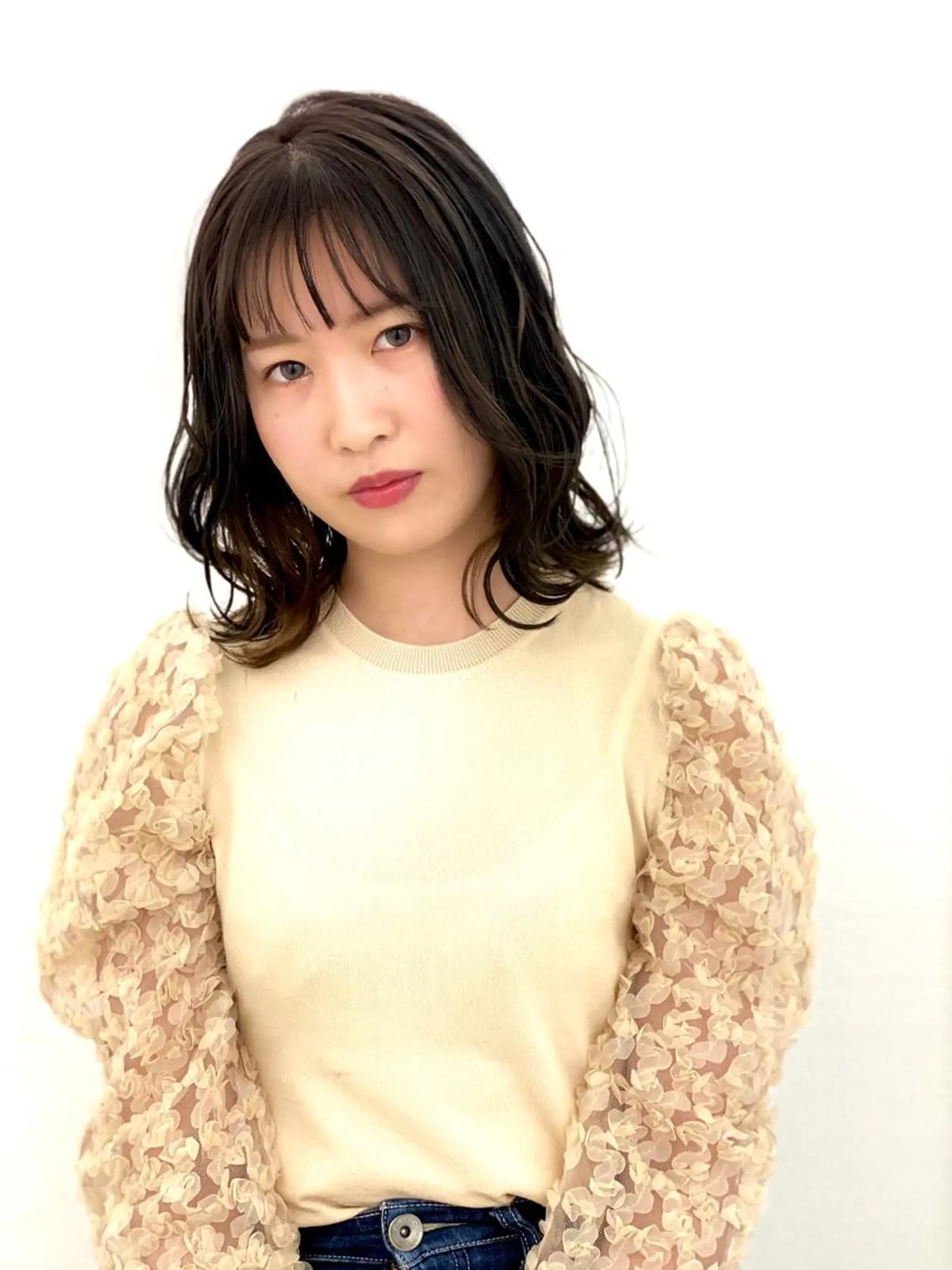 ミディアム ヘアカラー 長谷川 智也/ディレクターのヘアスタイル