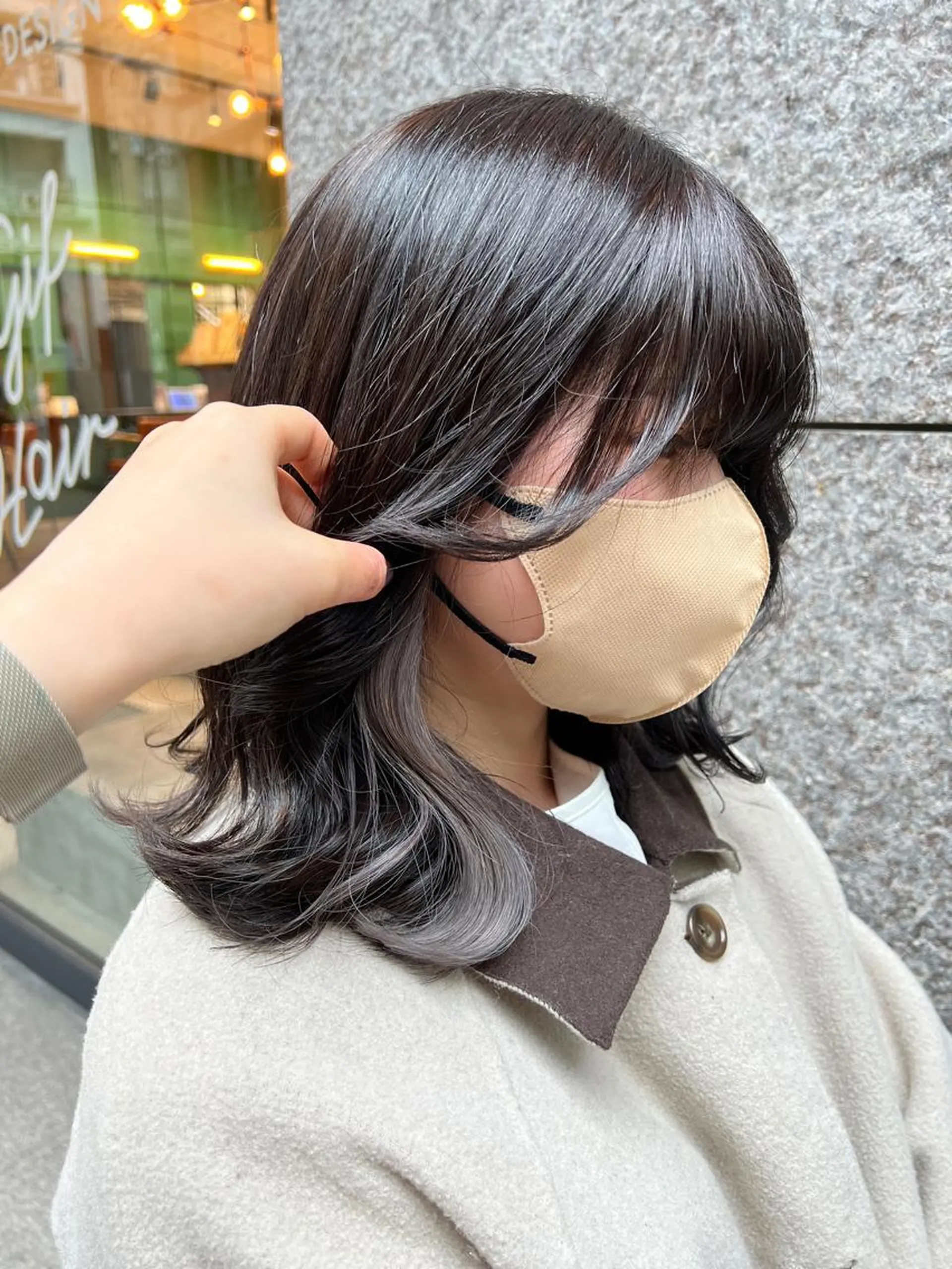 ミディアム カラー ブリーチ THINK SHOP sakiのヘアスタイル