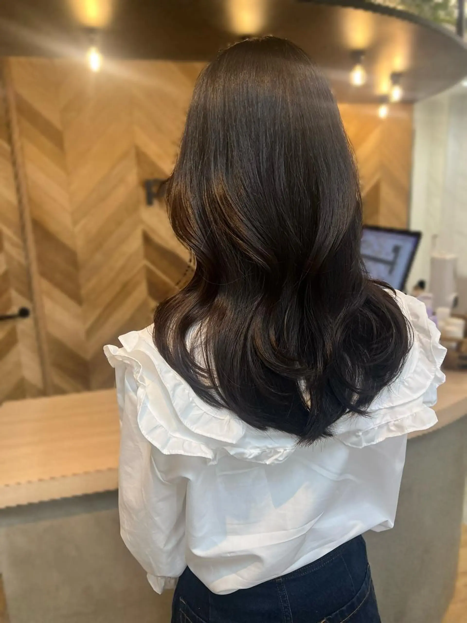 ロング 韓国風ヘア レイヤーカット カット ヘアカラー 🩶レイヤーカット/ さわ🩶のヘアスタイル
