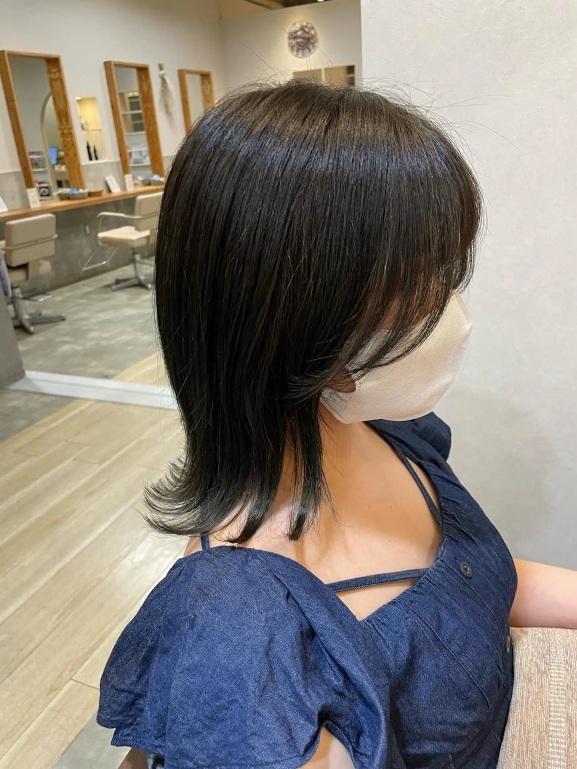 ミディアム カラー グレージュ オリーブグレージュ オリーブグレー 髪質改善/レイヤー /ボブ/中村莞太朗のヘアスタイル