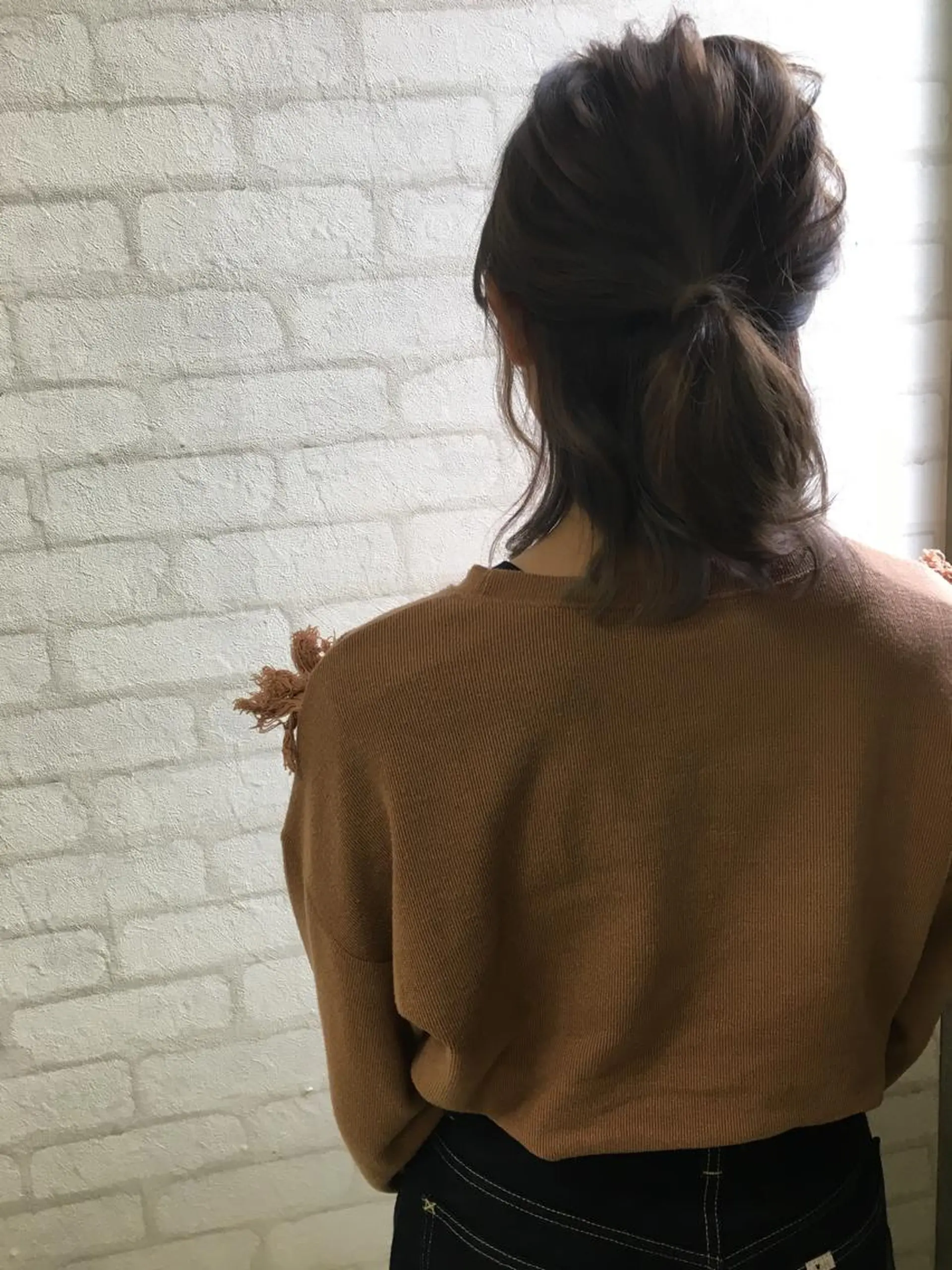 セミロング 髪質改善×レイヤー 高嶋のヘアスタイル