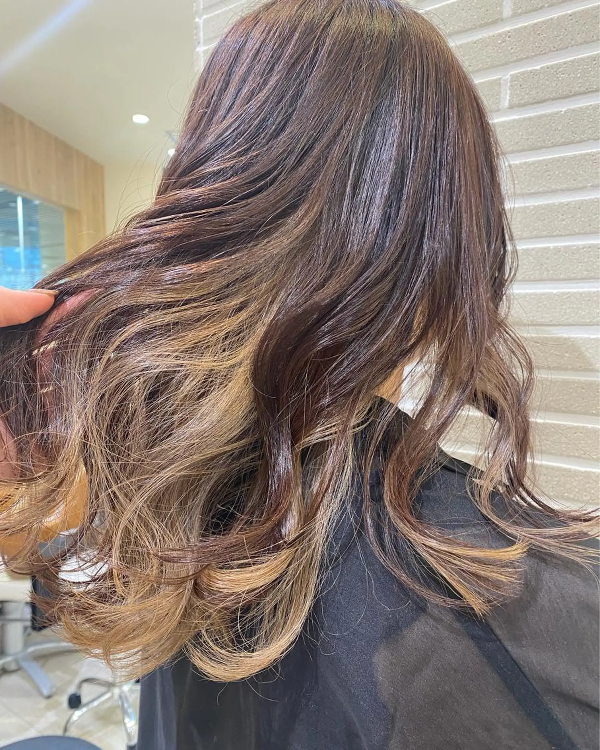 ロング カラー ヘアカラー 植田 菜月のヘアスタイル