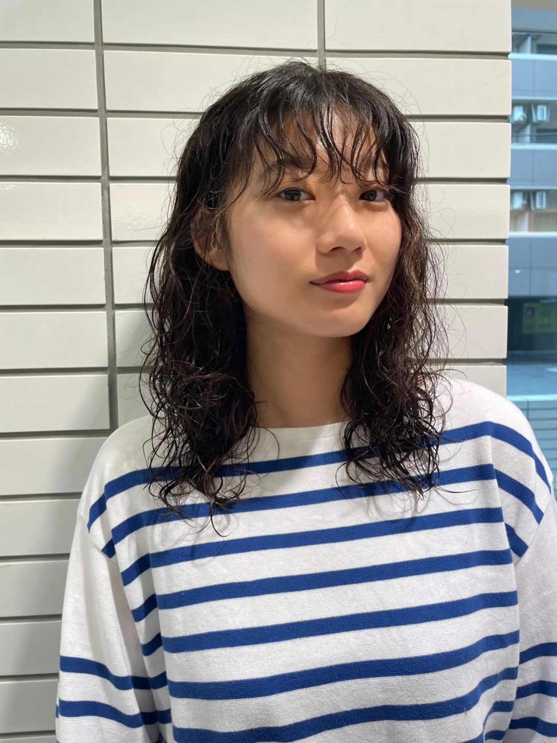 ロング パーマ カット パーマ ウルフ/似合わせ レイヤー/RIHOのヘアスタイル