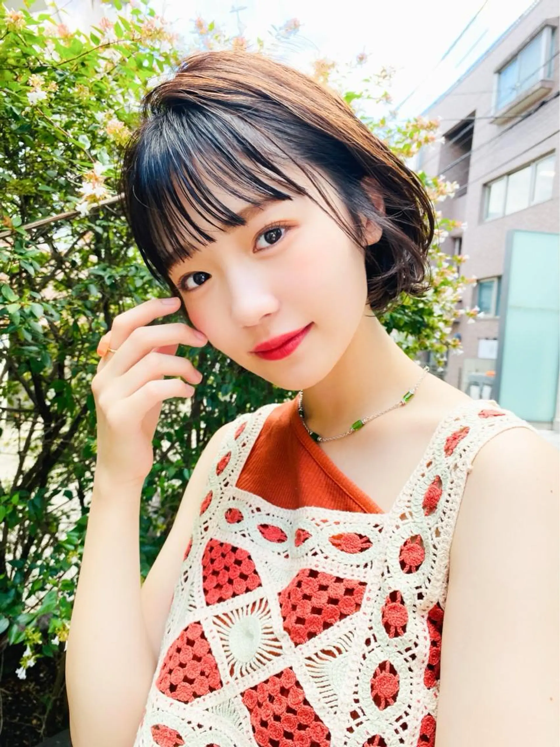 ショート カラー ブラウンカラー ダークブラウン ヘアカラー トリートメント ヘアセット 金子 廉のヘアスタイル