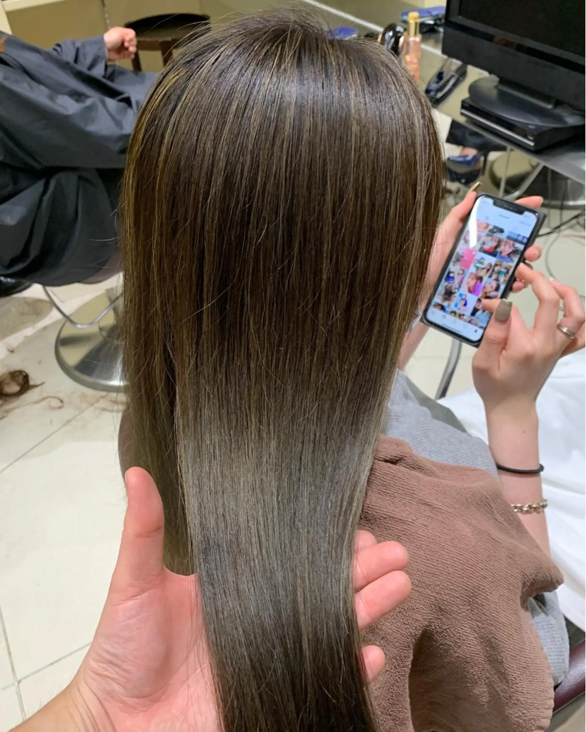 ロング カラー 町田で叶う本物の 髪質改善 鍋谷勇のヘアスタイル