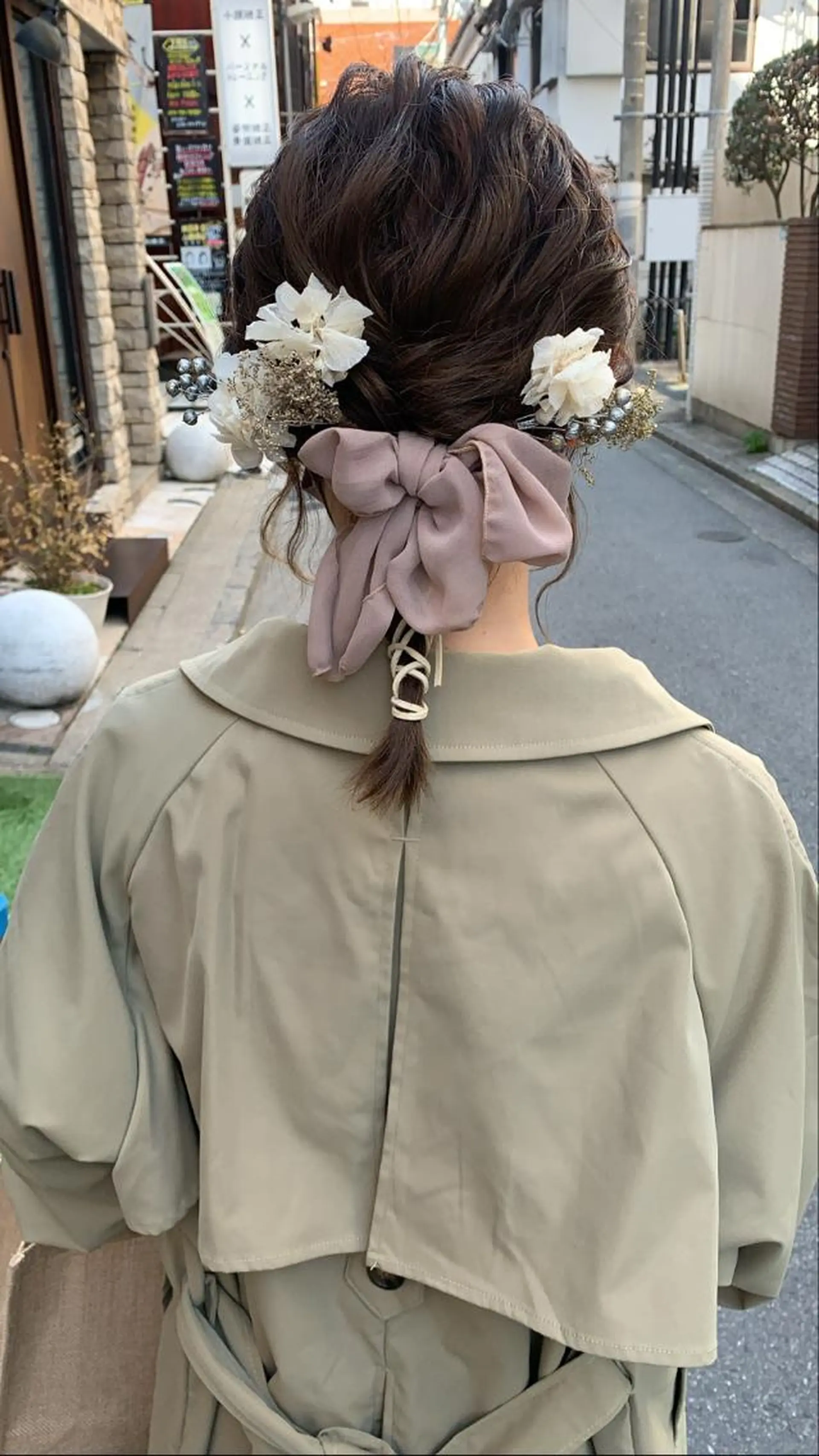 ミディアム カラー 卒業式のヘアスタイル ヘアカラー MARU パーマ/レイヤーのヘアスタイル