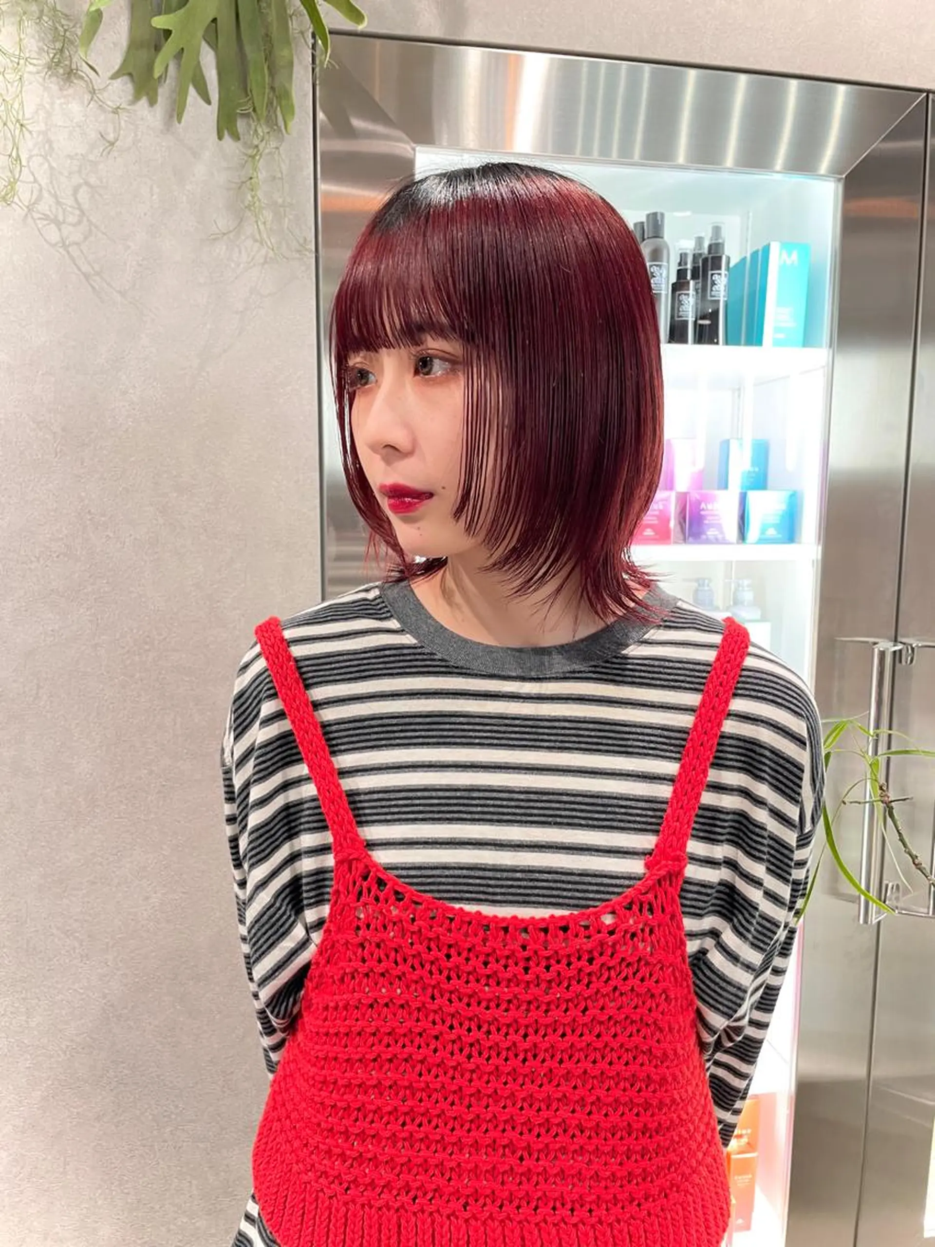 ミディアム カラー スミレ /アレンジ /コーンロウ/メンズのヘアスタイル