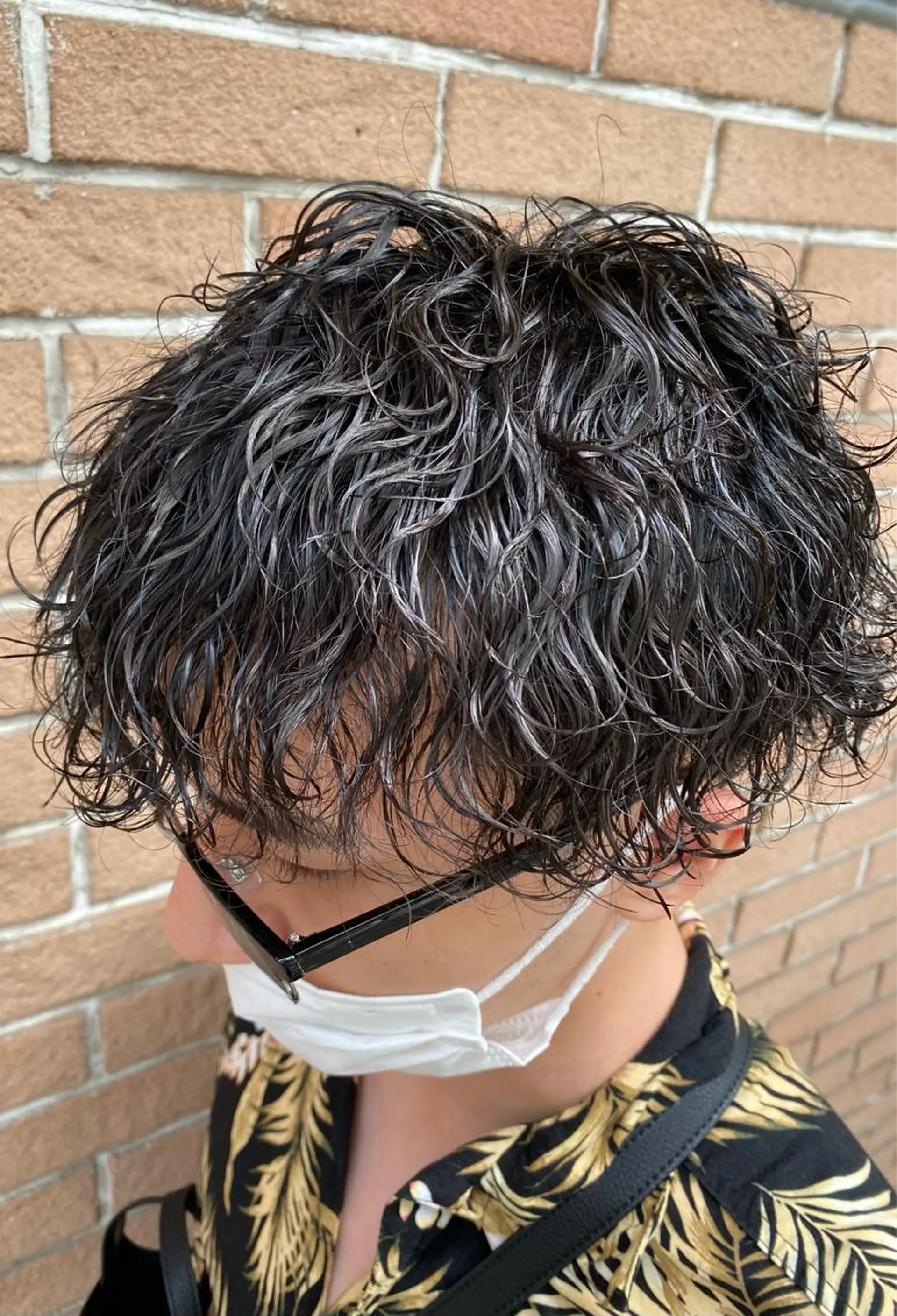 パーマ メンズ カット パーマ ヘアセット メンズブリーチカラー /パーマ ごーた立川のヘアスタイル