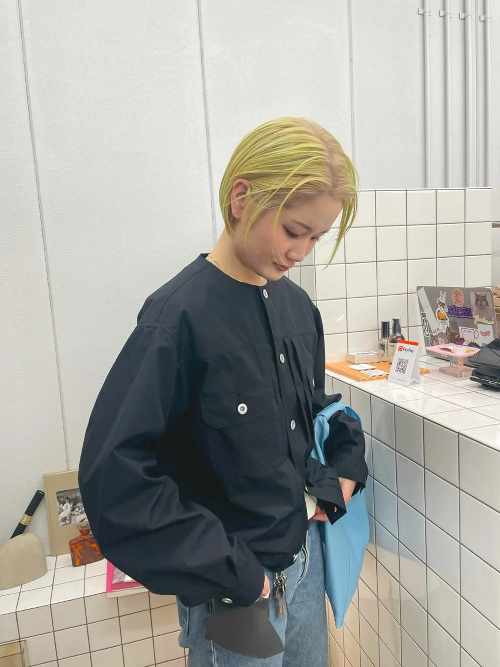 ショート カラー ヘアカラー 関 京磨のヘアスタイル