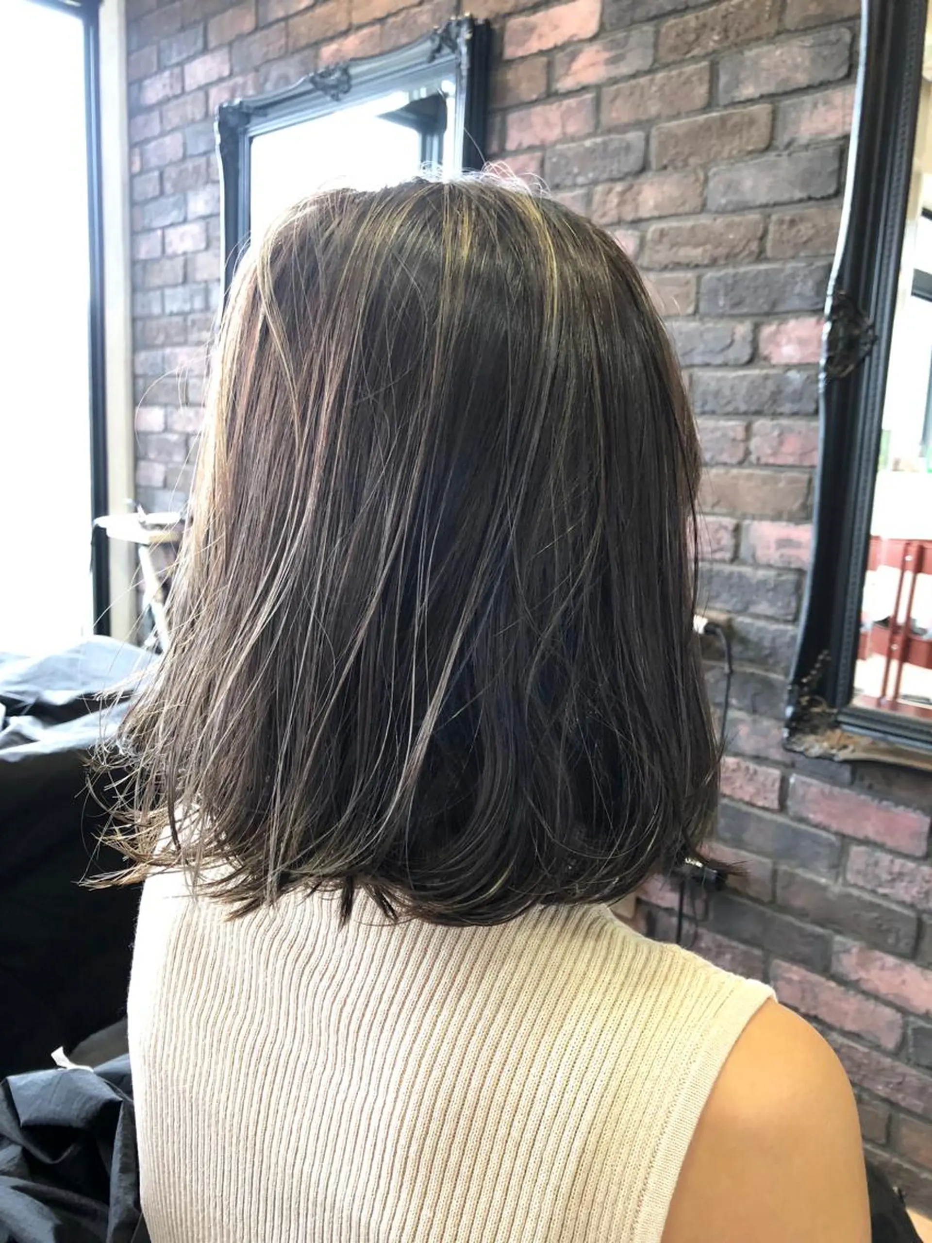 ミディアム カラー ヘアアレンジ ハイライトカラー ハイライト カット ヘアカラー トリートメント 松尾謙佑【ハイライト LEDエクステ】のヘアスタイル