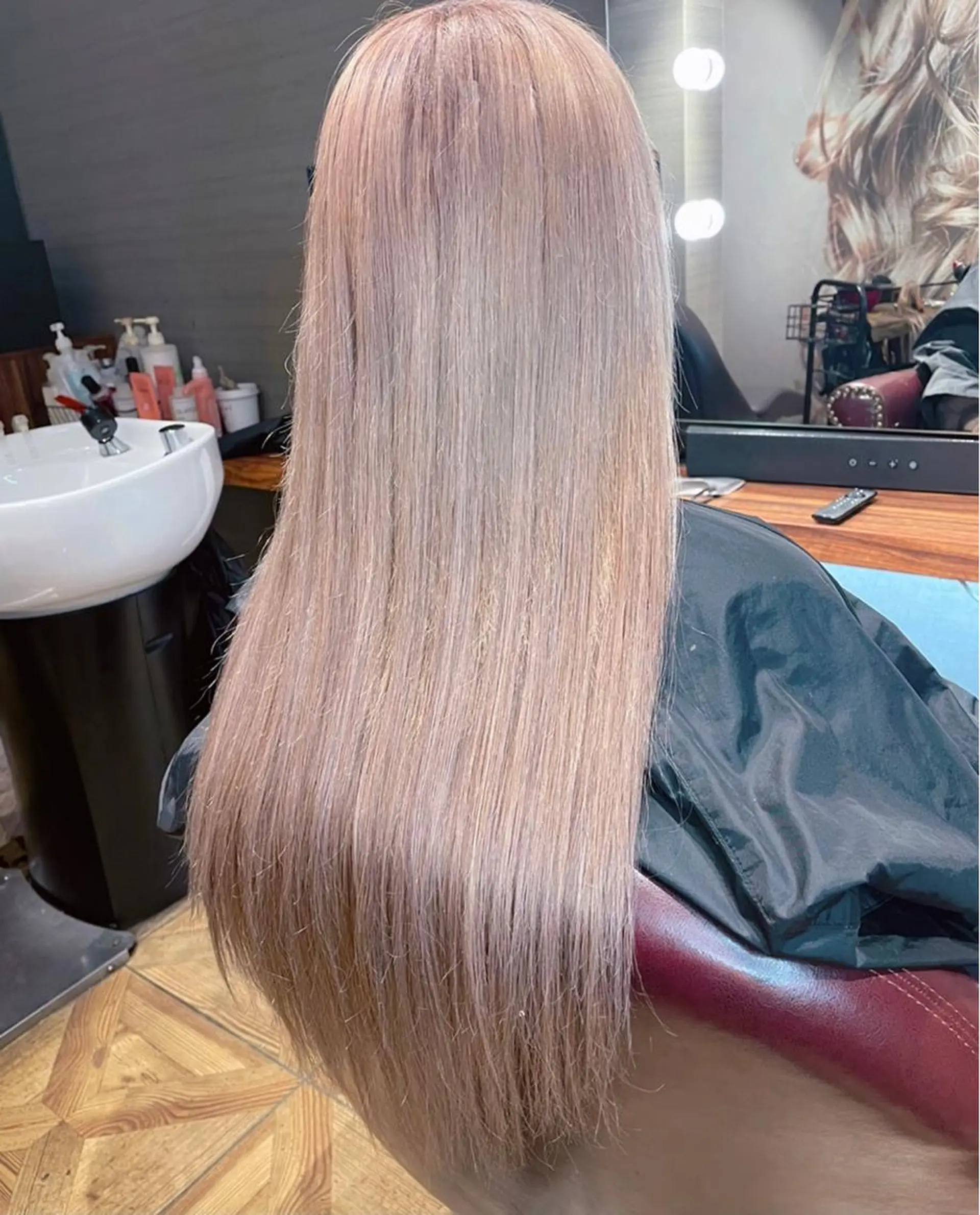 ロング カラー ベージュカラー ペールベージュ エクステ シシド ユウスケ Aceのヘアスタイル