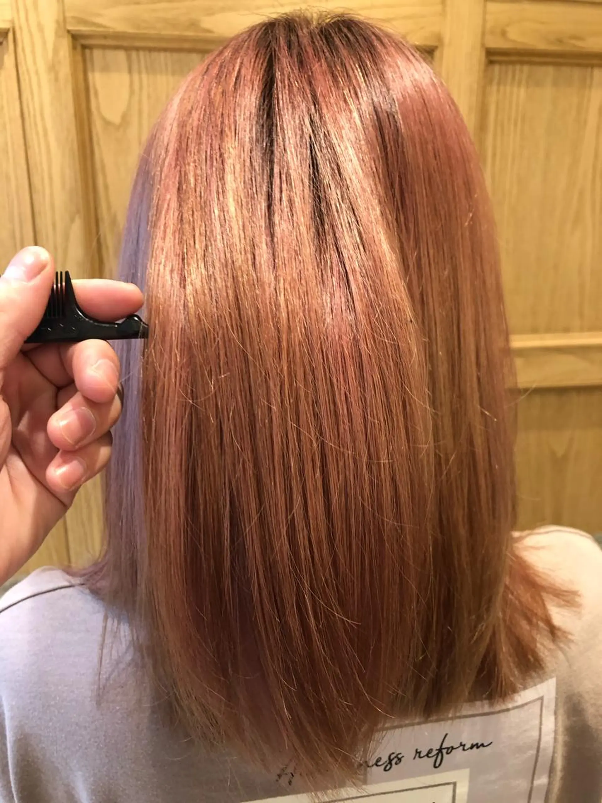 セミロング 髪質改善⭐️透明感 カラーノグチショウタのヘアスタイル