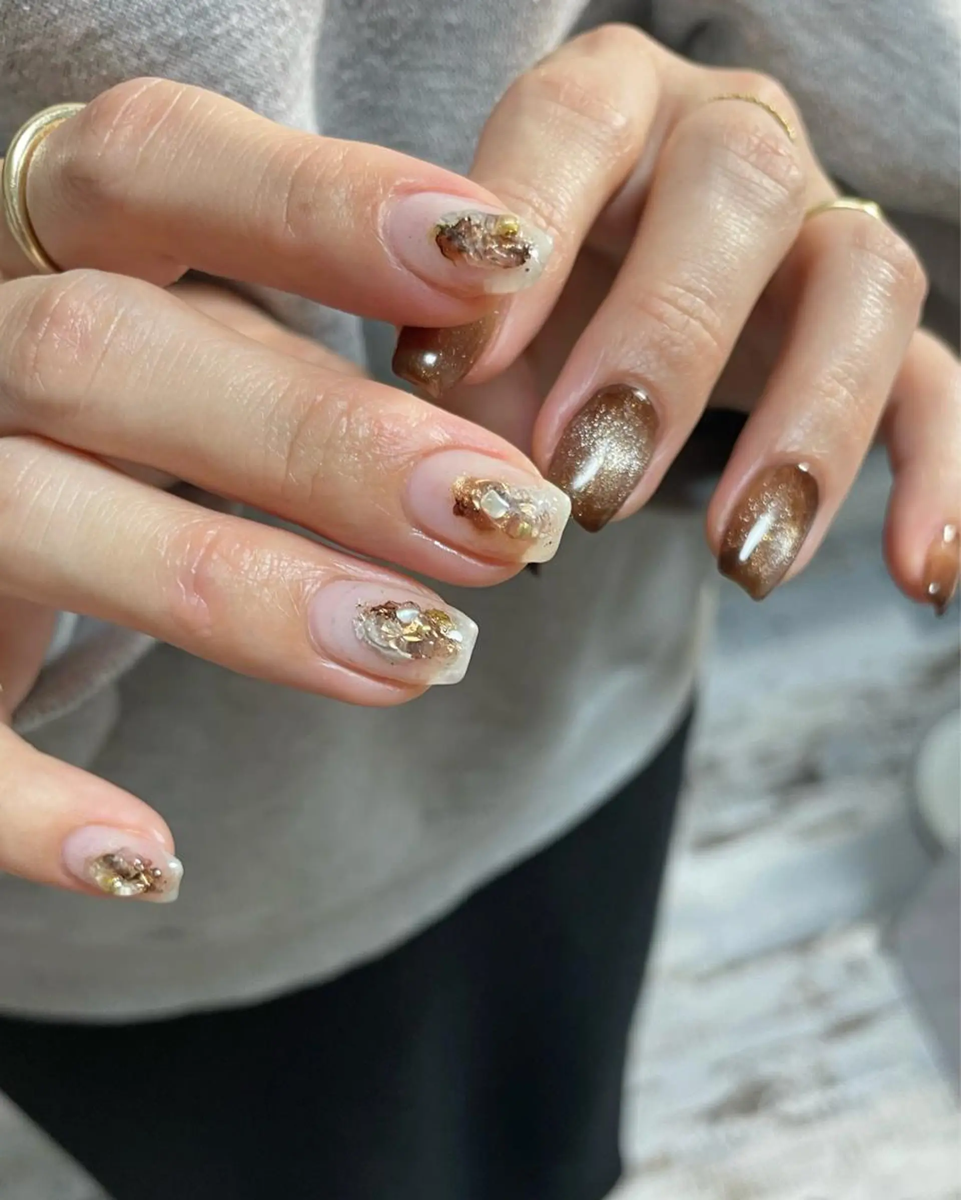 ネイル ハンドネイル 𝑡𝑖𝑎𝑚𓂃 きむらゆきののネイルデザイン