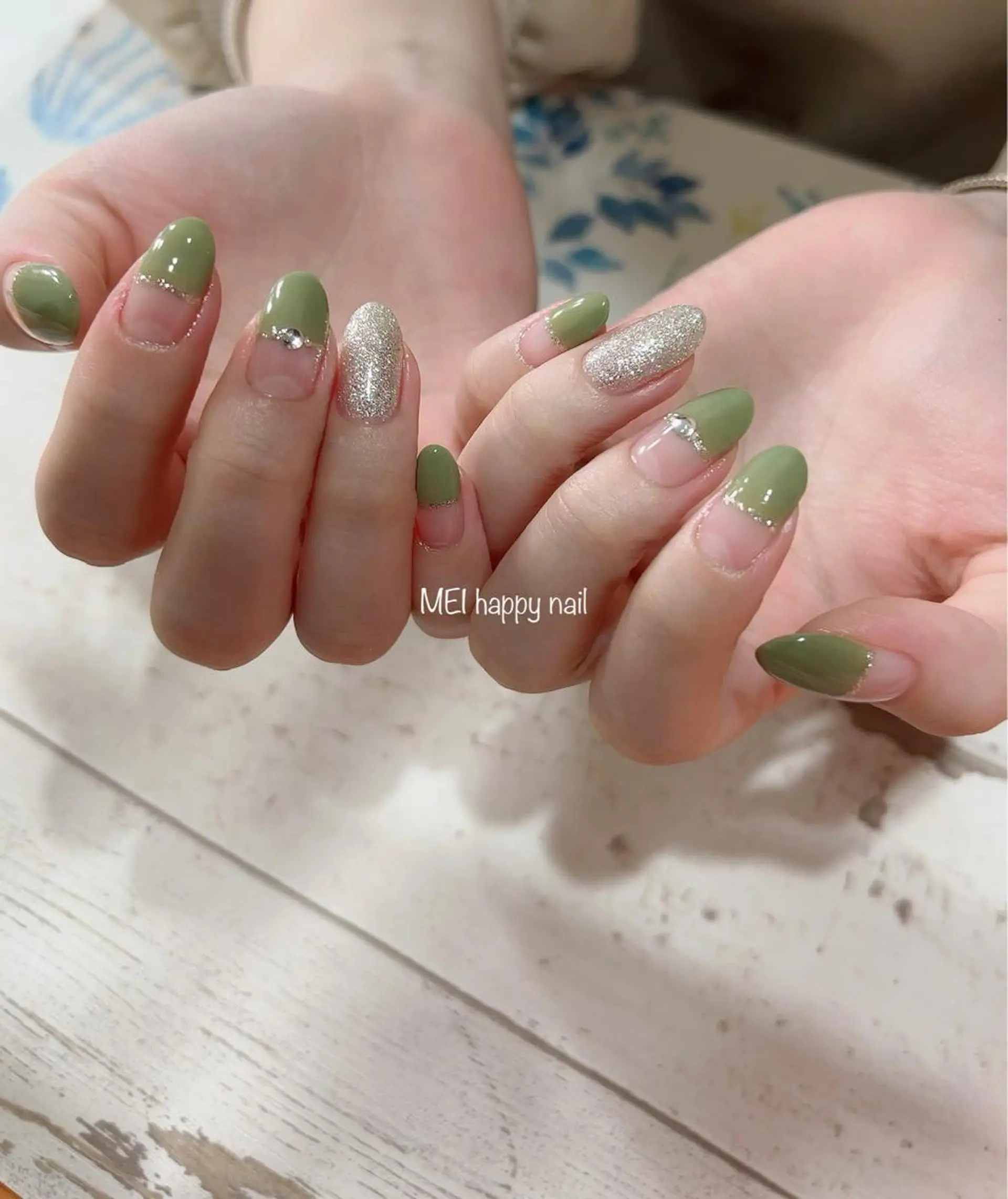 ネイル 北浦和 自爪育成ケアのネイルデザイン