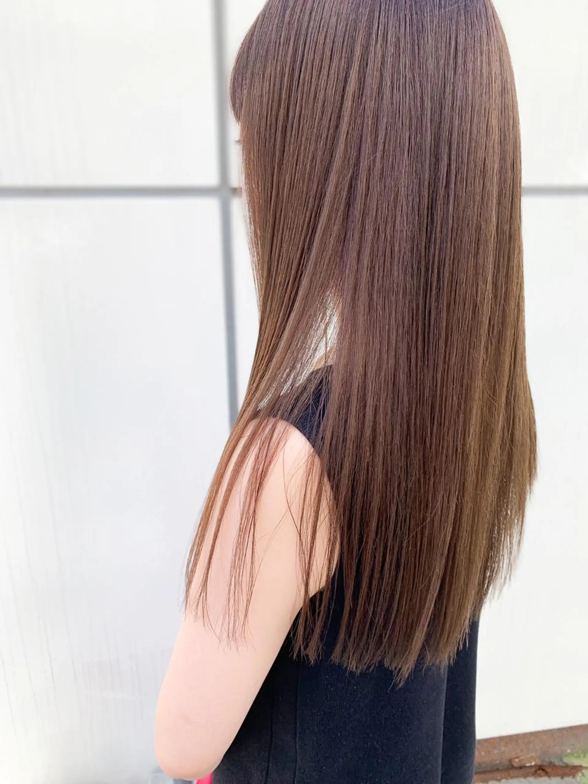 ロング カラー ヘアアレンジ アディクシーカラー バレイヤージュ ベージュカラー ブリーチ ブラウンカラー カット ヘアカラー トリートメント Zina福岡天神🪞 髪質改善🪞レイヤーのヘアスタイル