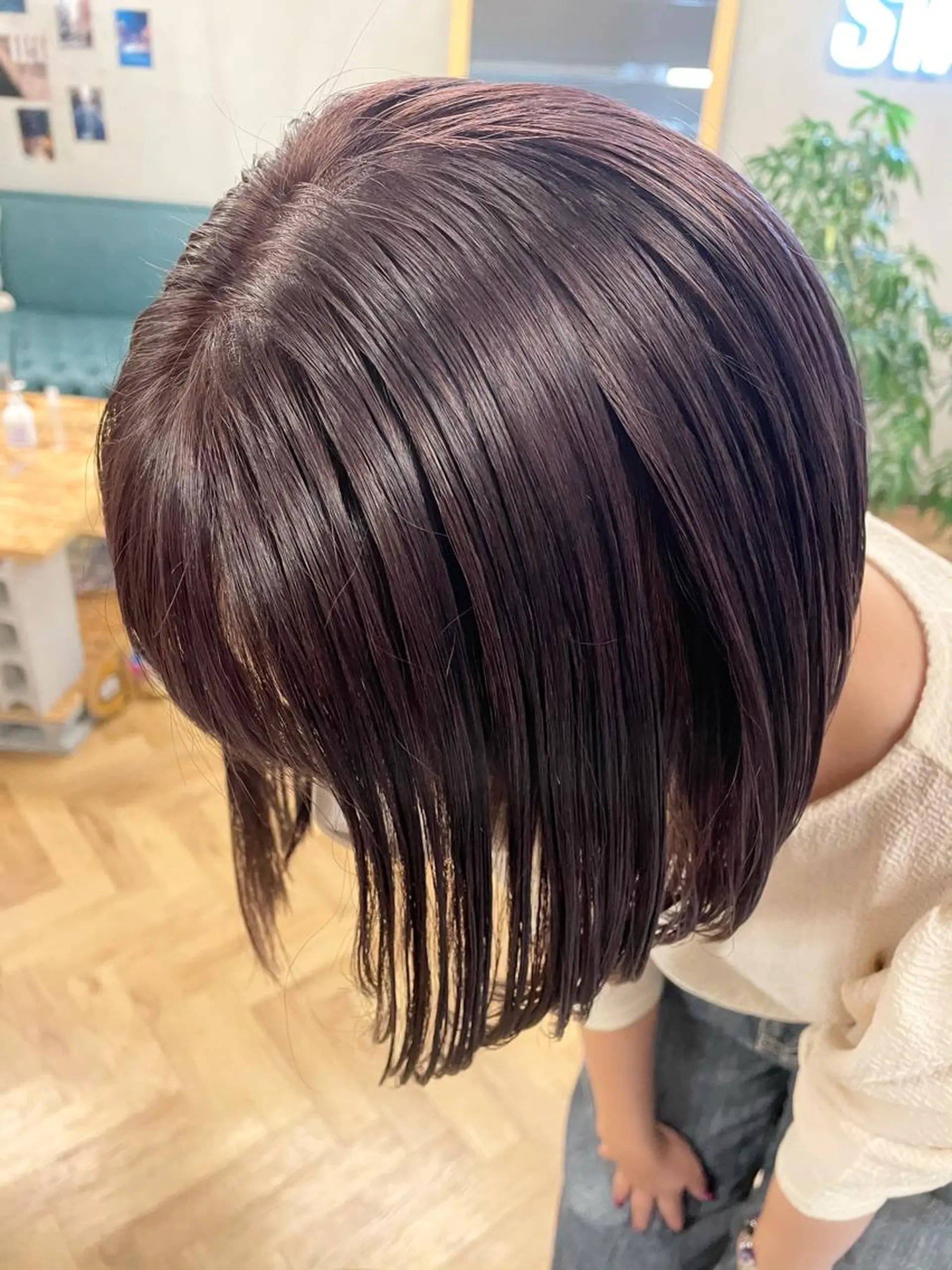 ミディアム パーマ ヘアアレンジ キッズ ネイル マツエク・マツパ カット ヘアカラー トリートメント tatsumi/ボブ ウルフ/レイヤーのヘアスタイル