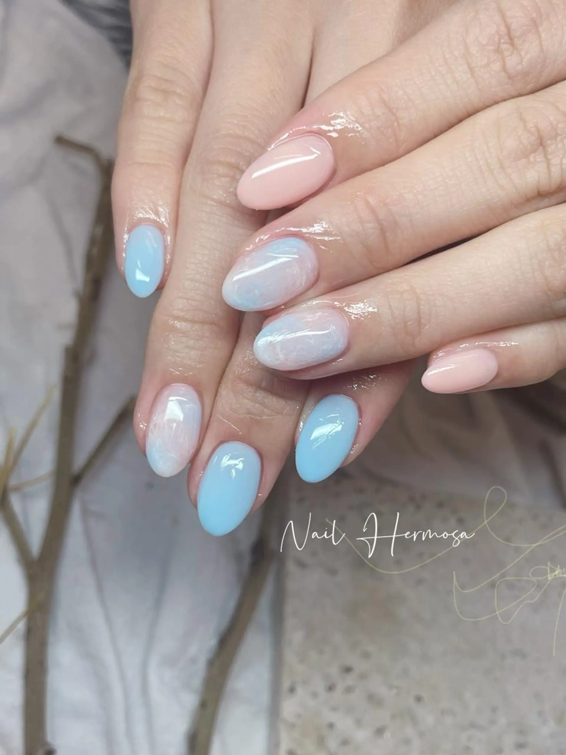 ネイル 長さ出し フラッシュネイル フットネイル ジェルネイル マグネットネイル ハンドネイル ネイル エルモサのネイルデザイン