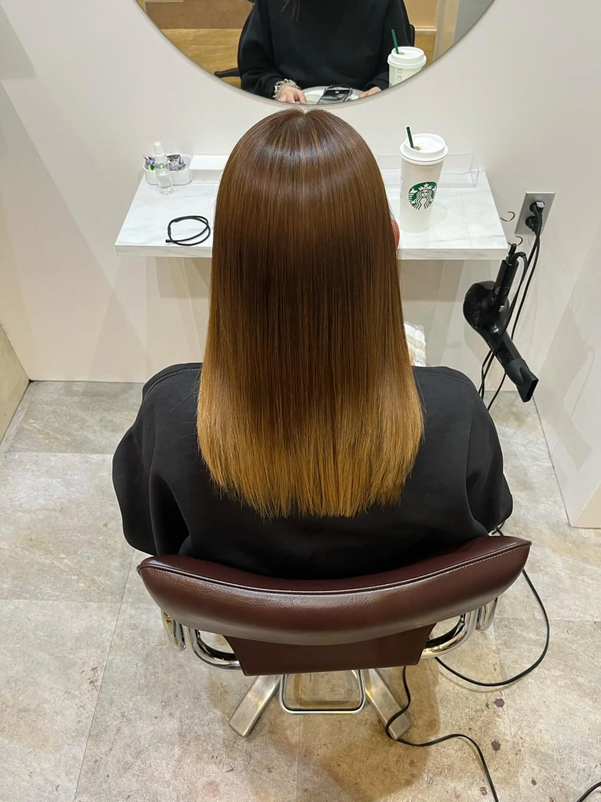 ロング カラー カット ヘアカラー トリートメント 【髪質改善 艶髪】 布川 莉穂のヘアスタイル