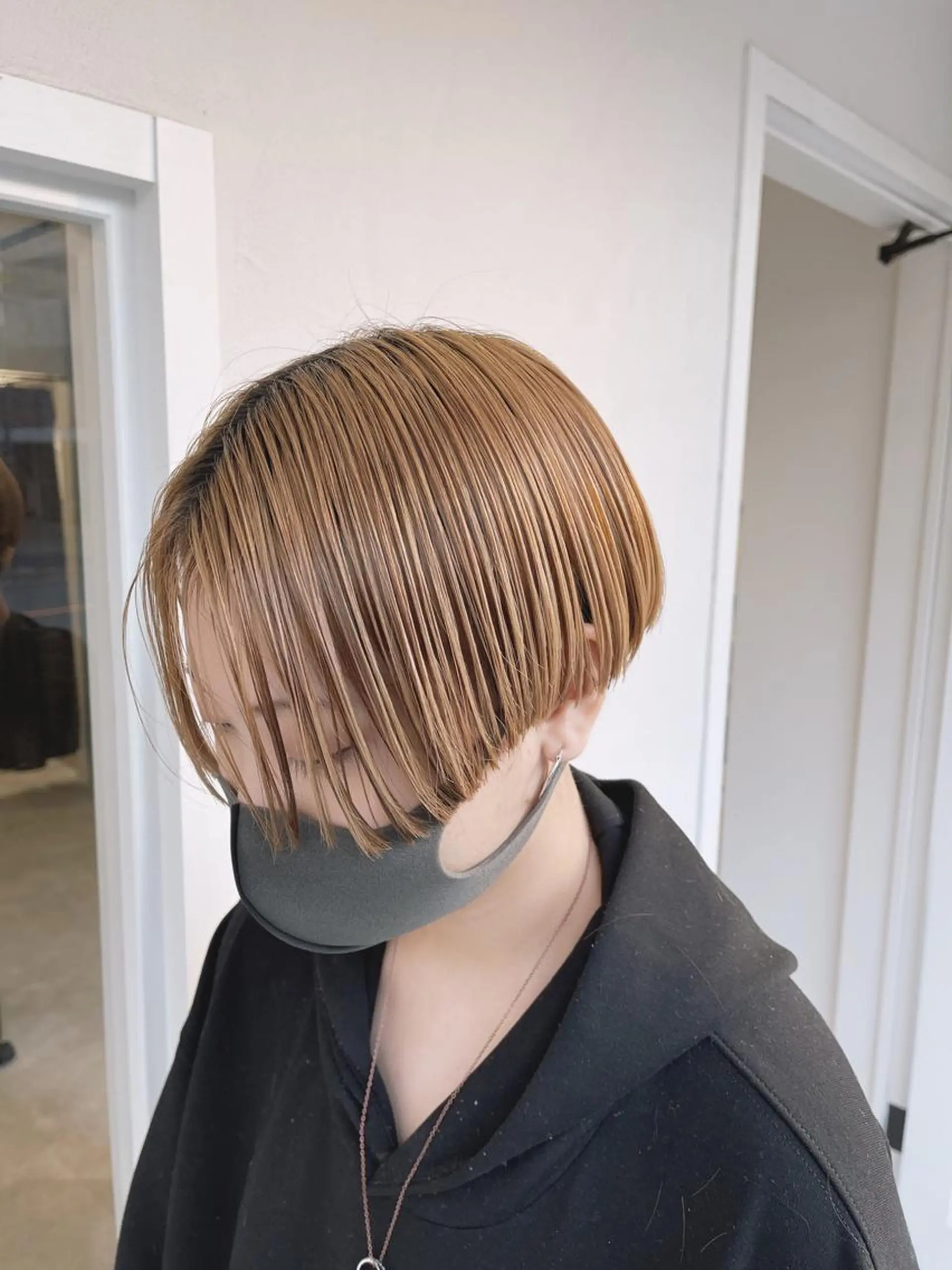 ショート カラー ハンサムショート ショートヘア kyon.hair 韓国カットカラーのヘアスタイル