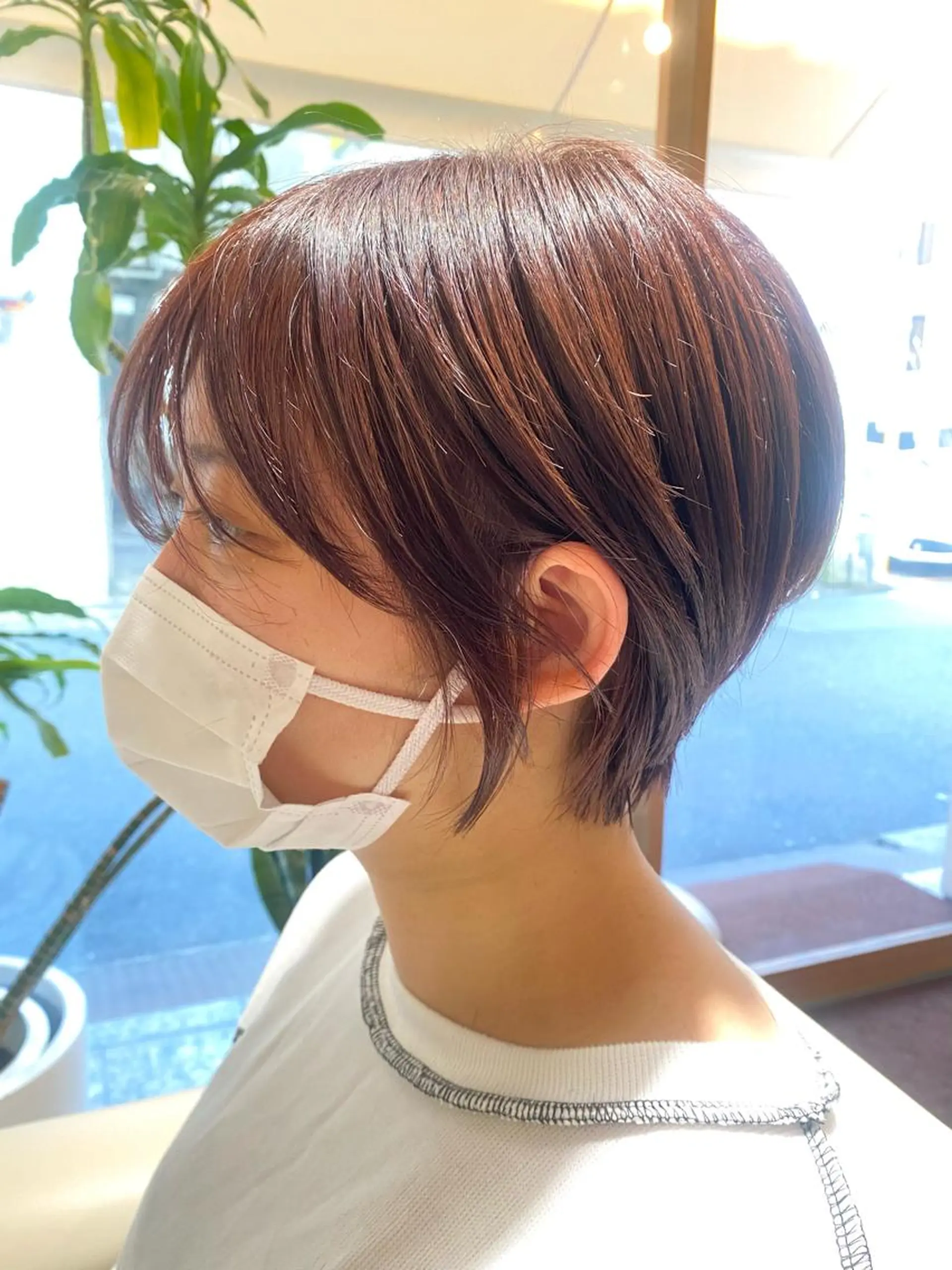 ショート カラー カット ヘアカラー トリートメント 安永 涼のヘアスタイル