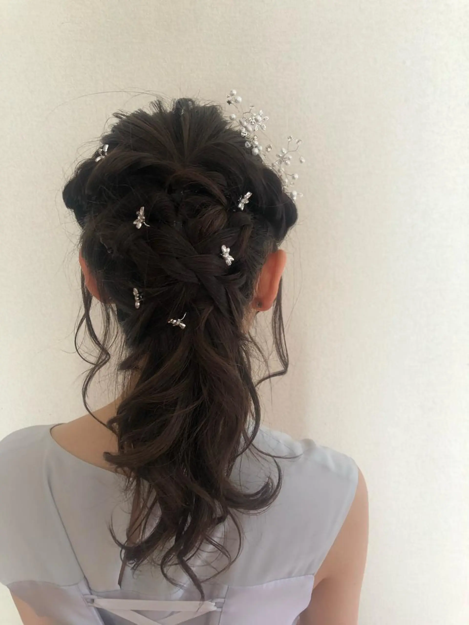 ヘアアレンジ ハーフアップ 飯塚 七海のヘアスタイル