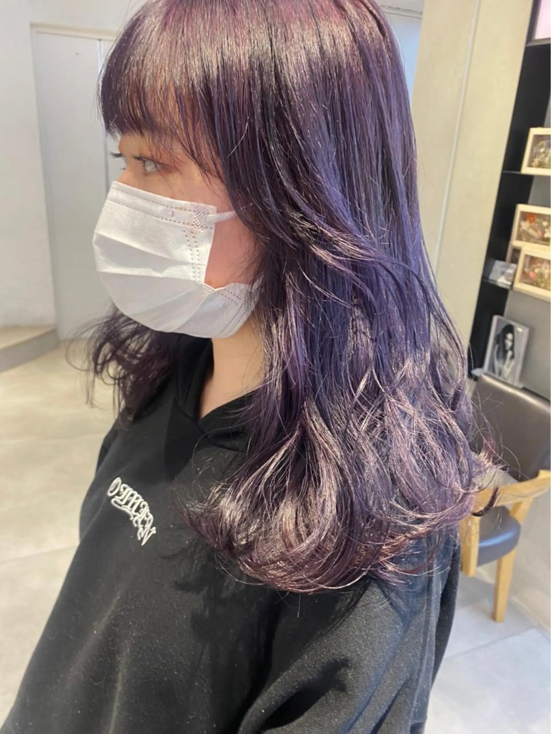 ロング 顔周りカット/透明感 カラー✂️MEIのヘアスタイル