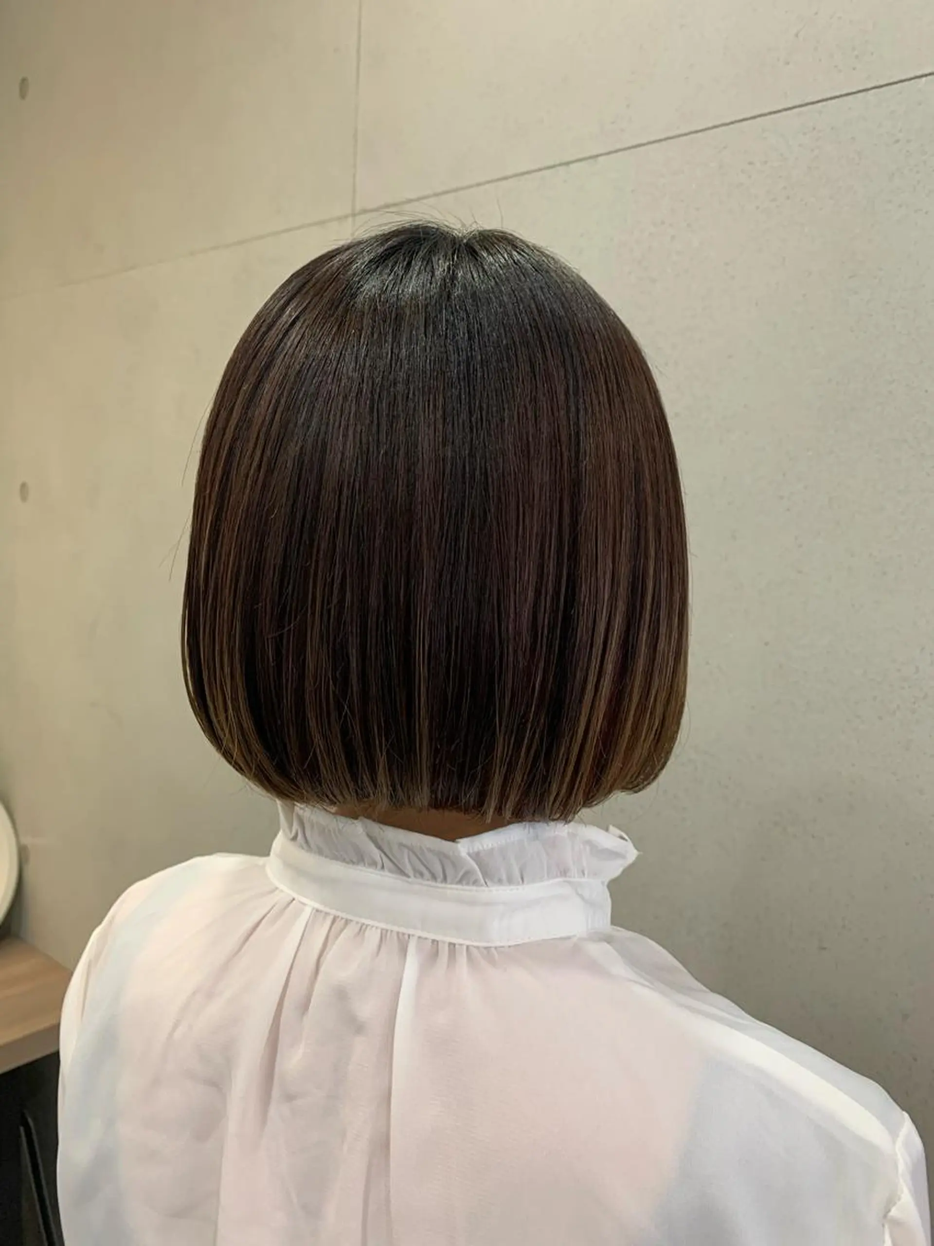 ミディアム ボブ おせ ちさとのヘアスタイル