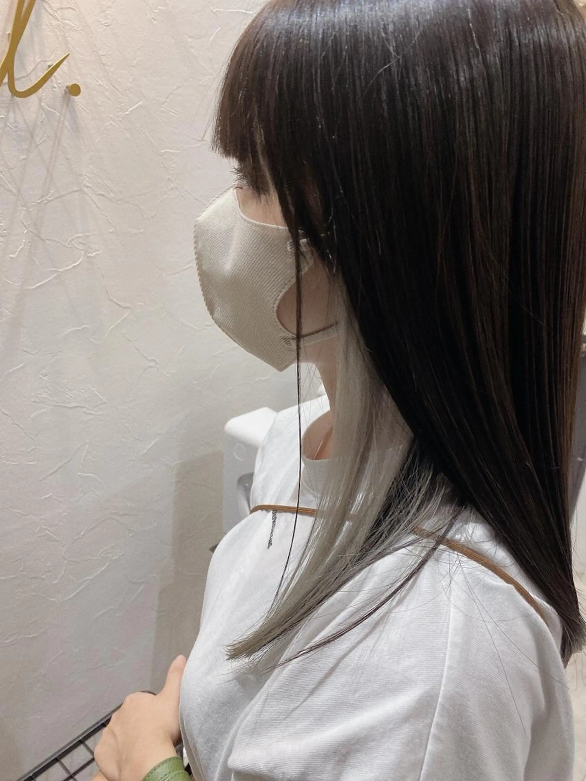 ミディアム ace 梅田所属・ツヤ髪レイヤー/ 顔まわり/kokiのヘアスタイル