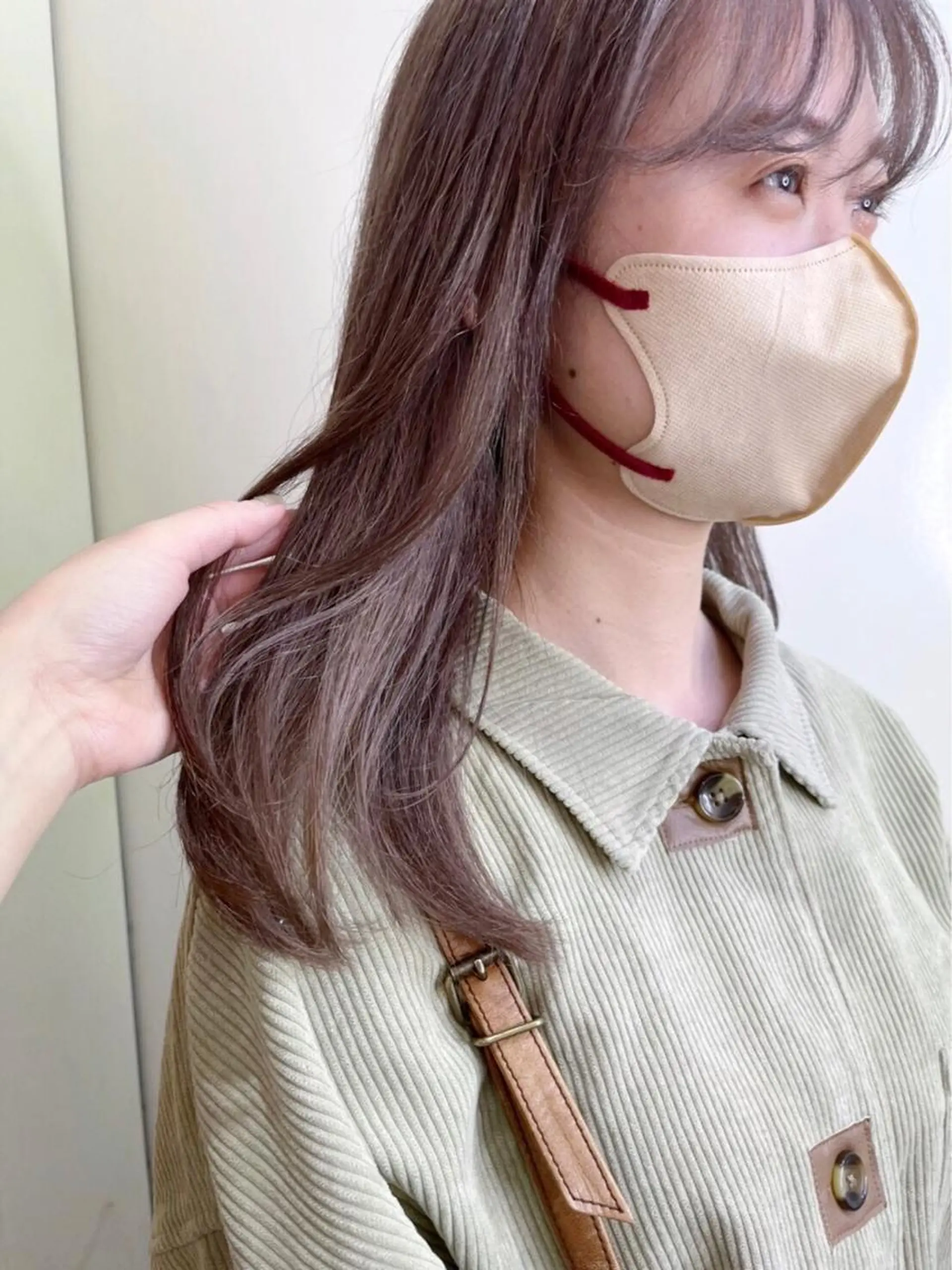 カラー ショートボブ ベージュカラー ブリーチ ケアブリーチ 透明感カラー ショート/パーマ/ カラー/FUKOのヘアスタイル