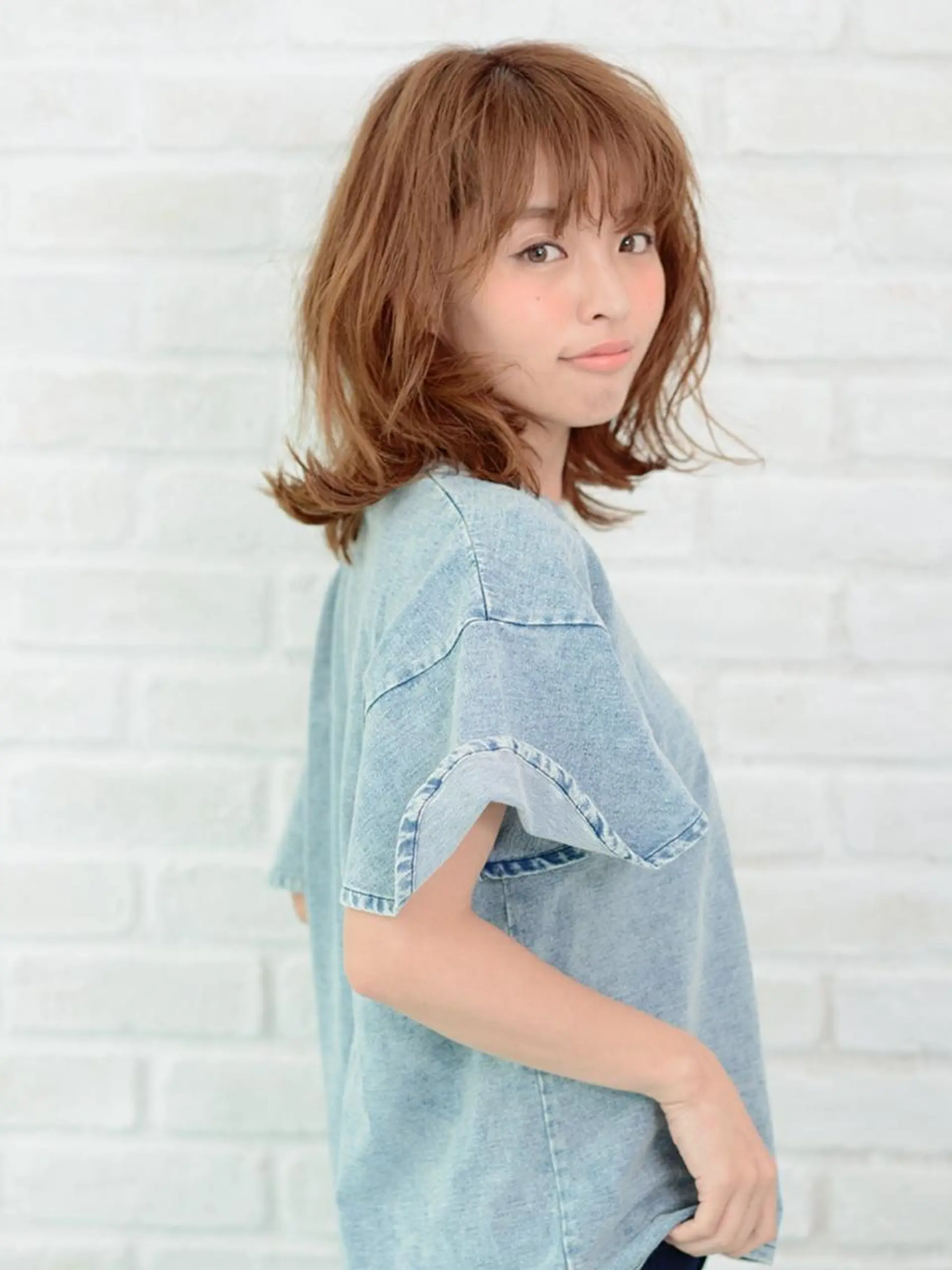 ミディアム カラー designer ITOのヘアスタイル