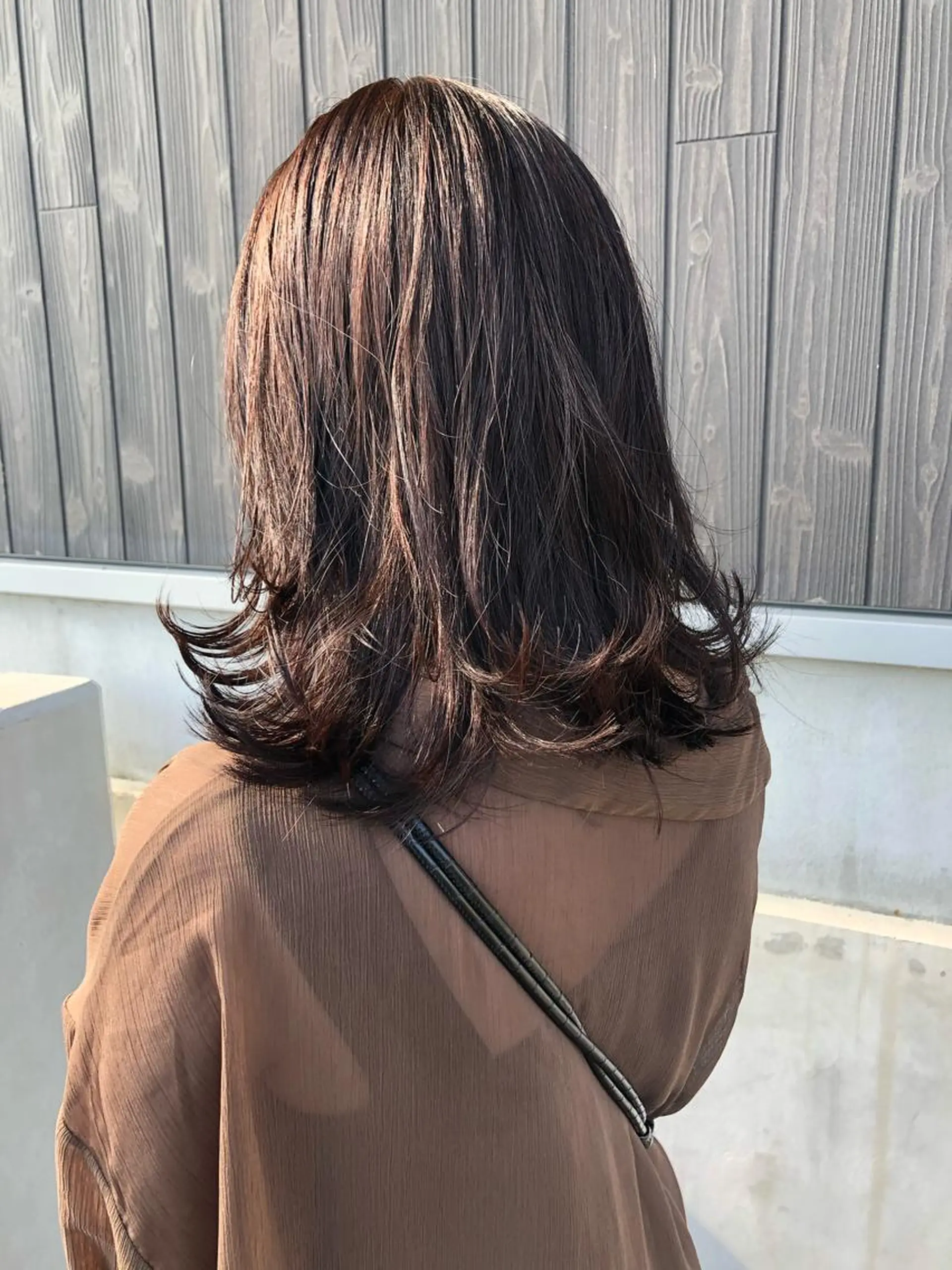 ミディアム カラー ブラウンカラー キャラメルブラウン カット ヘアカラー トリートメント NAKAGAWA YUICHIのヘアスタイル