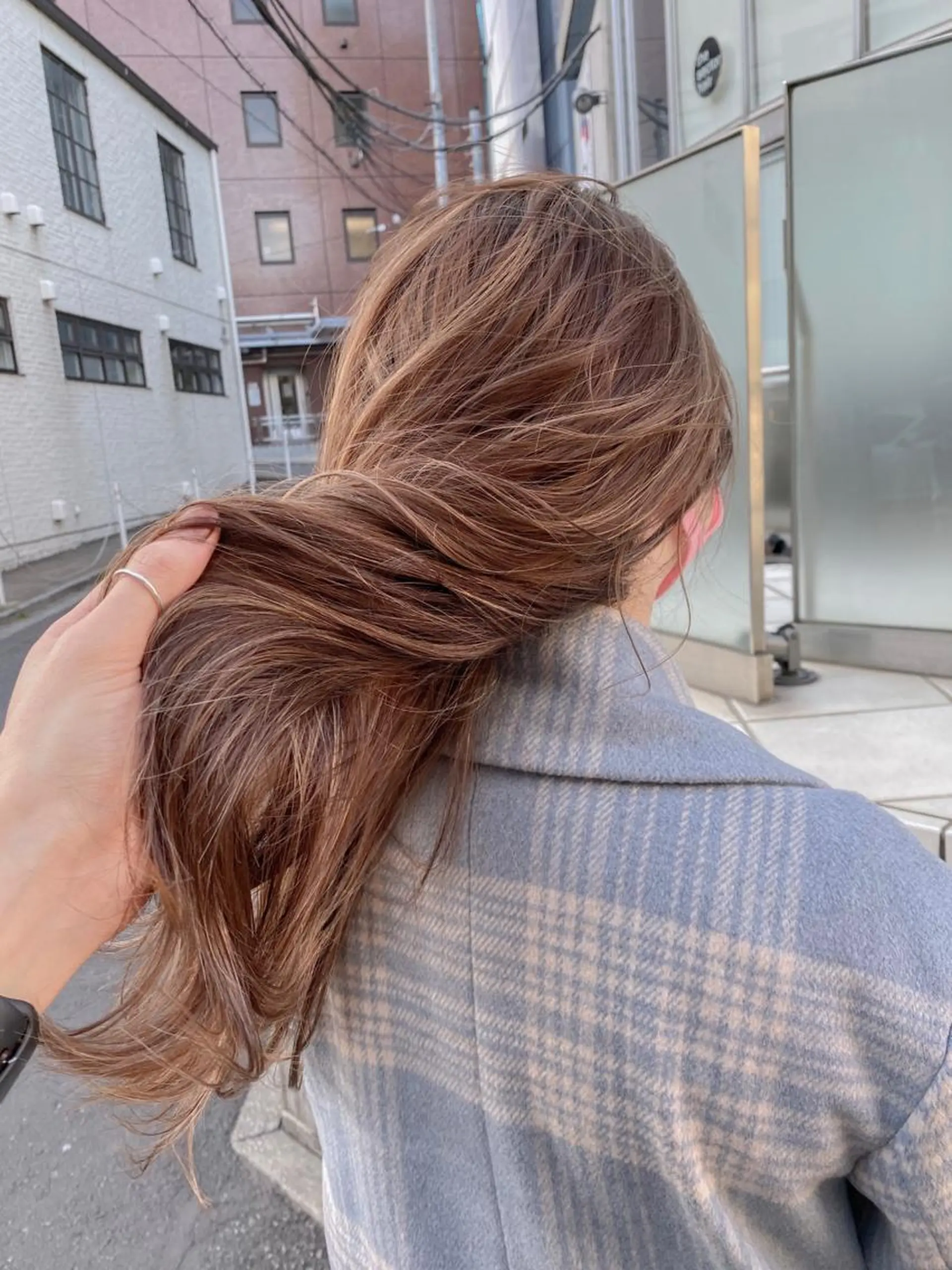 ミディアム カラー ダブルカラー ハイライトカラー 外国人風カラー ハイライト カット ヘアカラー トリートメント 海外デザイン🇺🇸 石渡諒太のヘアスタイル