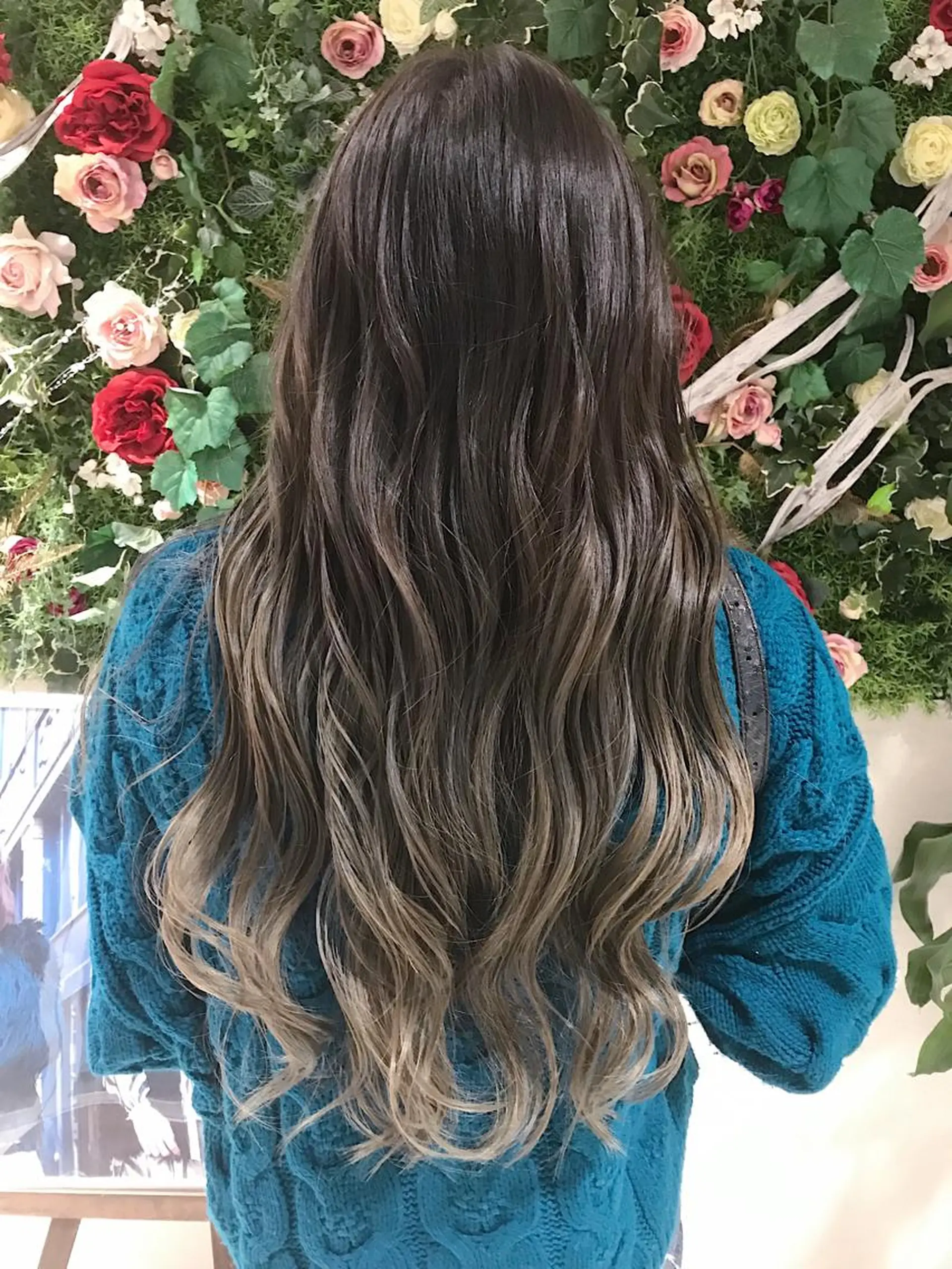 ロング カラー 藤井 健のヘアスタイル