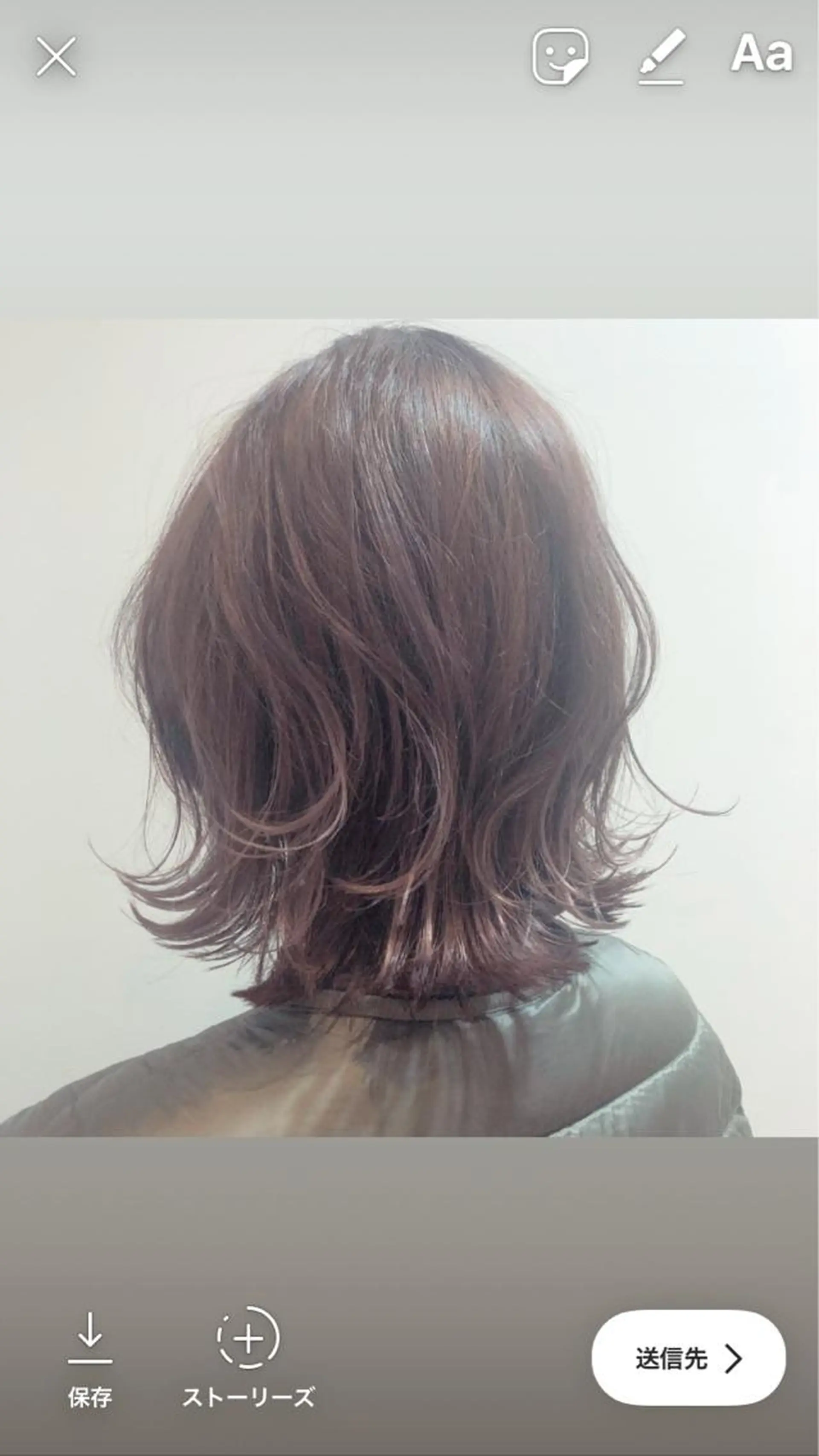 カラー ヘアカラー 西田 優菜のヘアスタイル